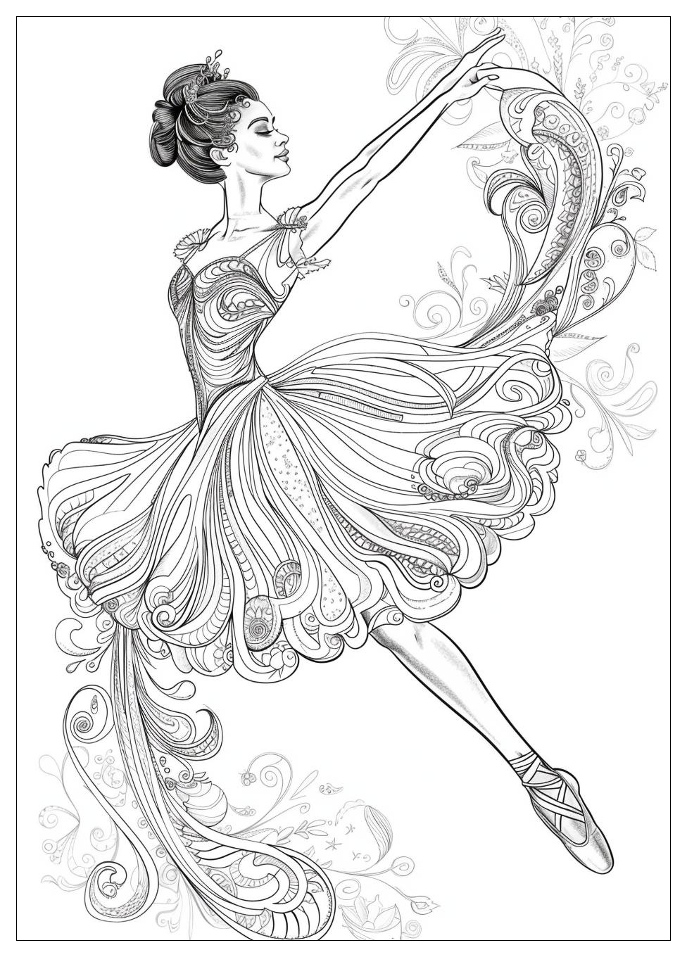 Ballerina Coloring Pages-16