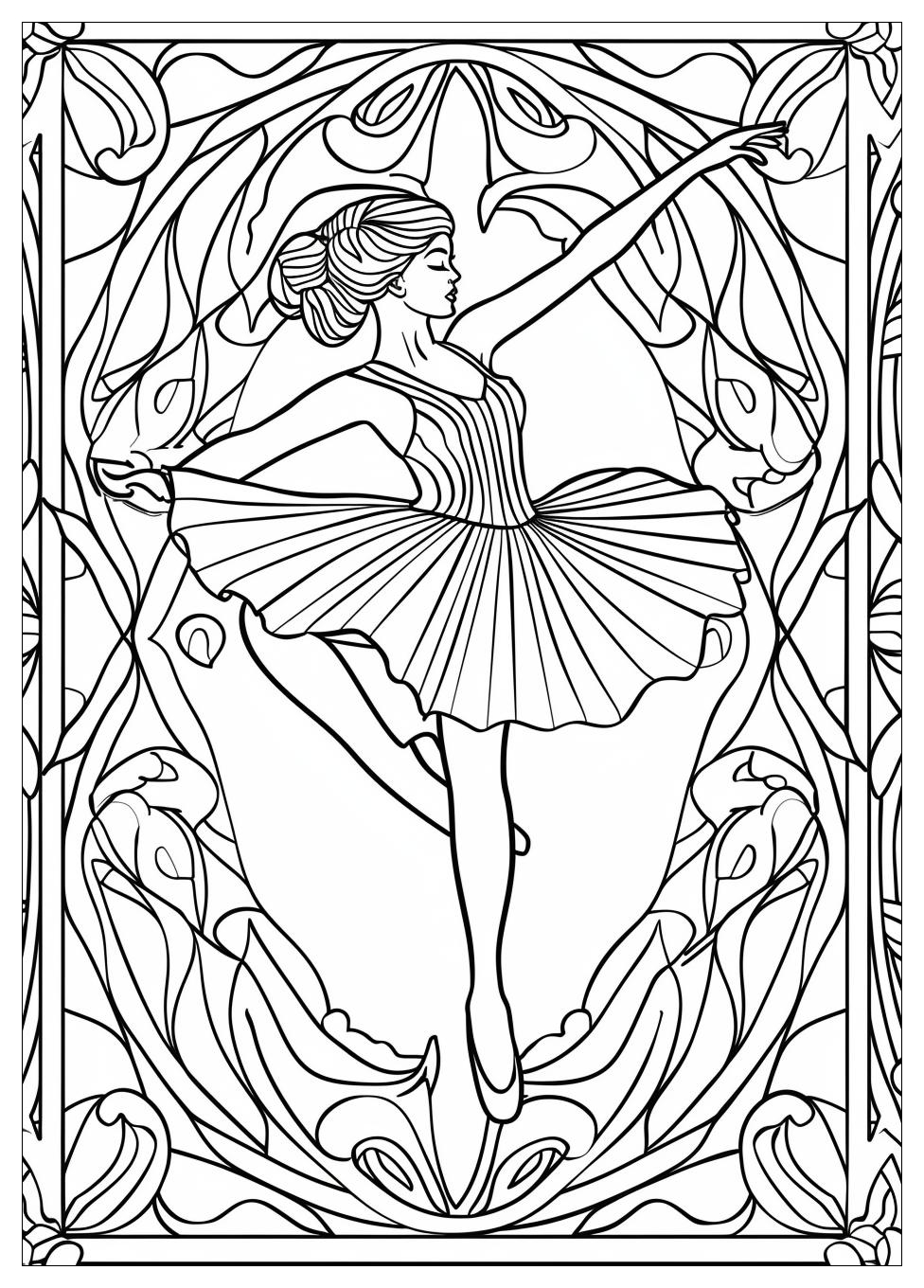 Ballerina Coloring Pages-4