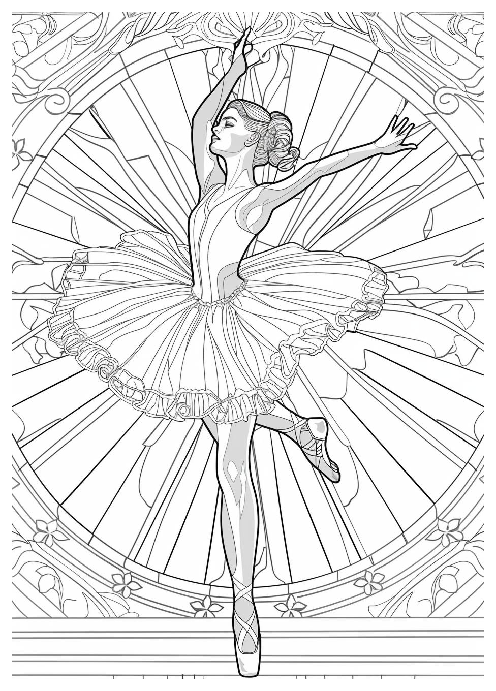 Ballerina Coloring Pages-5