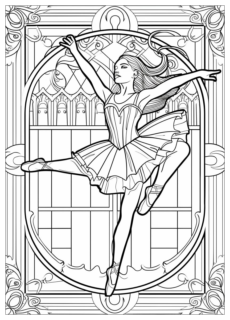 Ballerina Coloring Pages-8