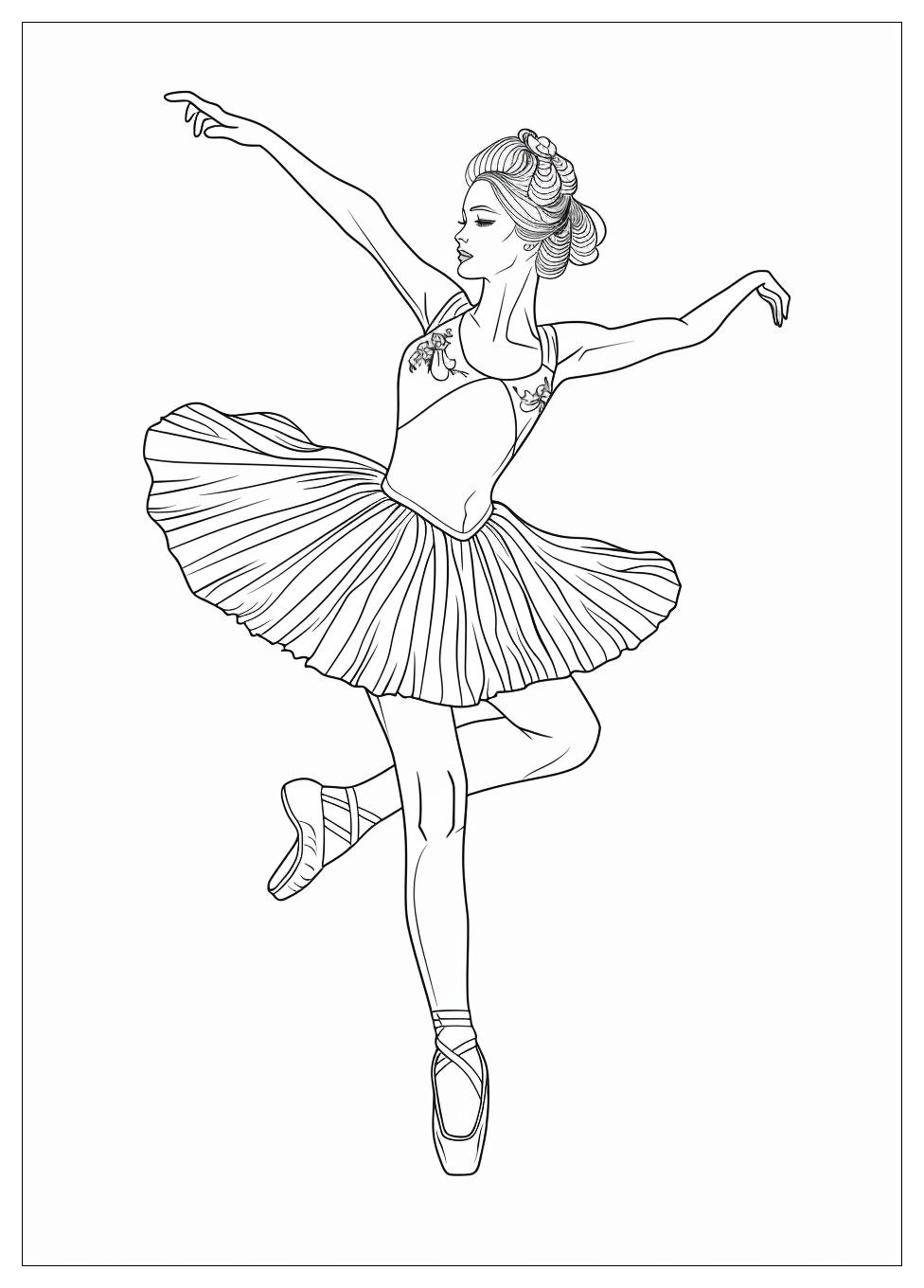 Ballet Dancer Coloring Pages-10