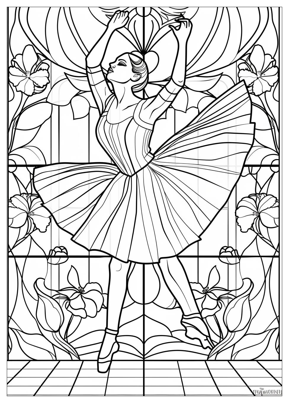 Ballet Dancer Coloring Pages-11