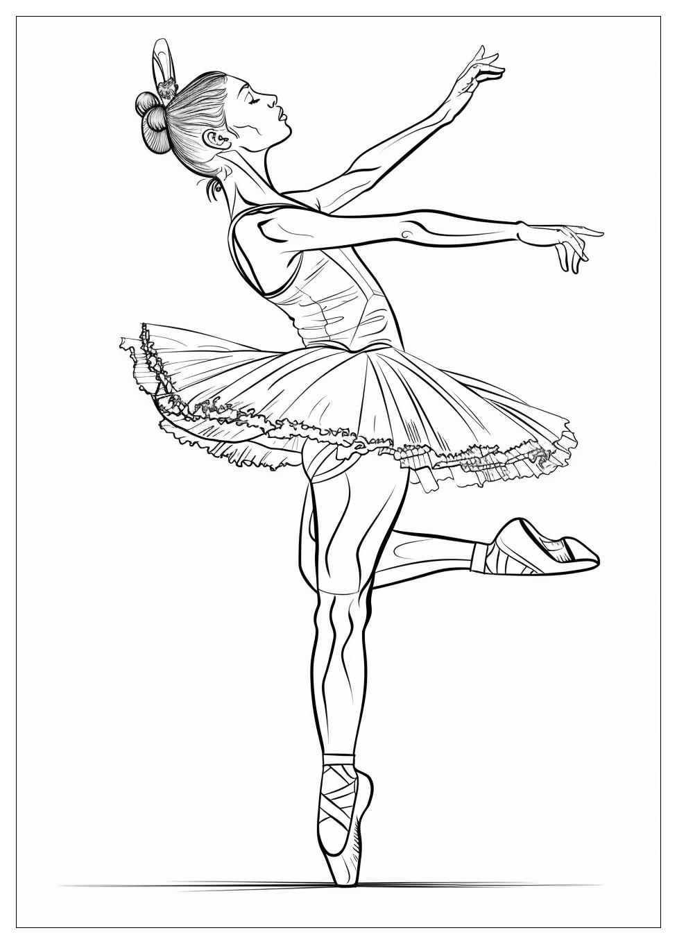 Ballet Dancer Coloring Pages-12