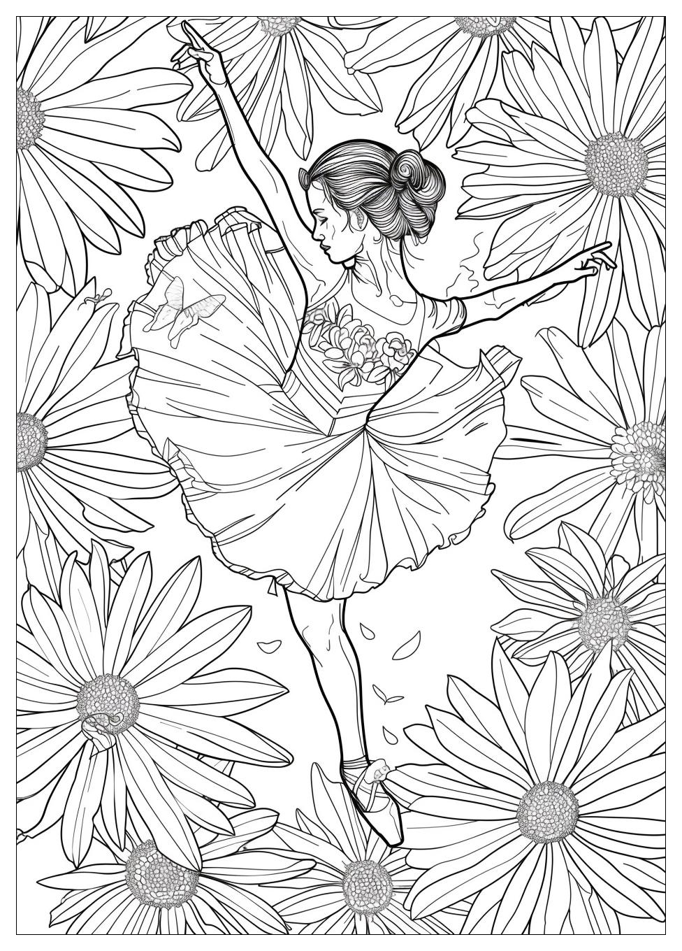 Ballet Dancer Coloring Pages-14