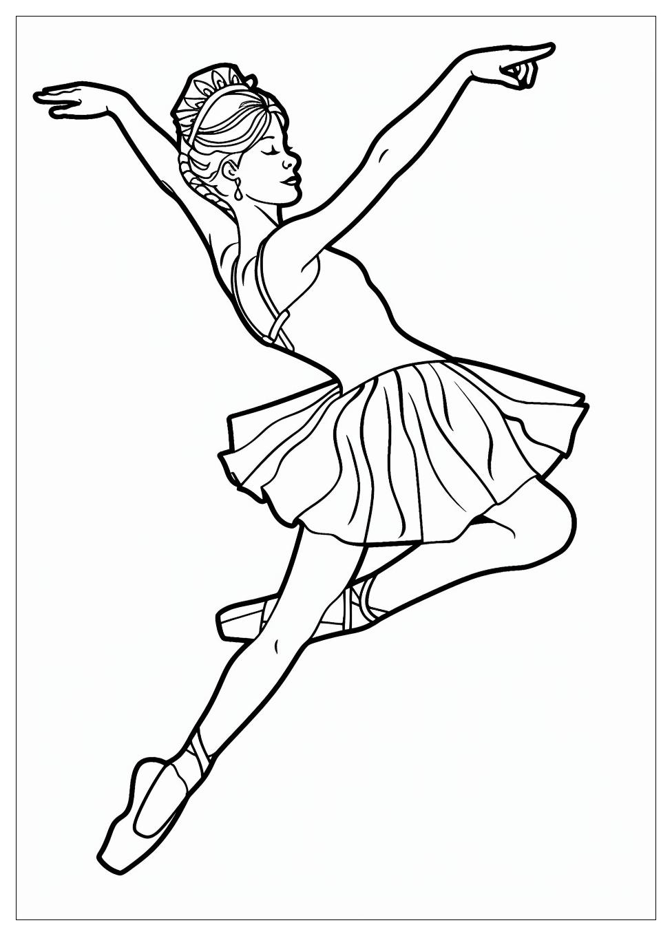 Ballet Dancer Coloring Pages-3