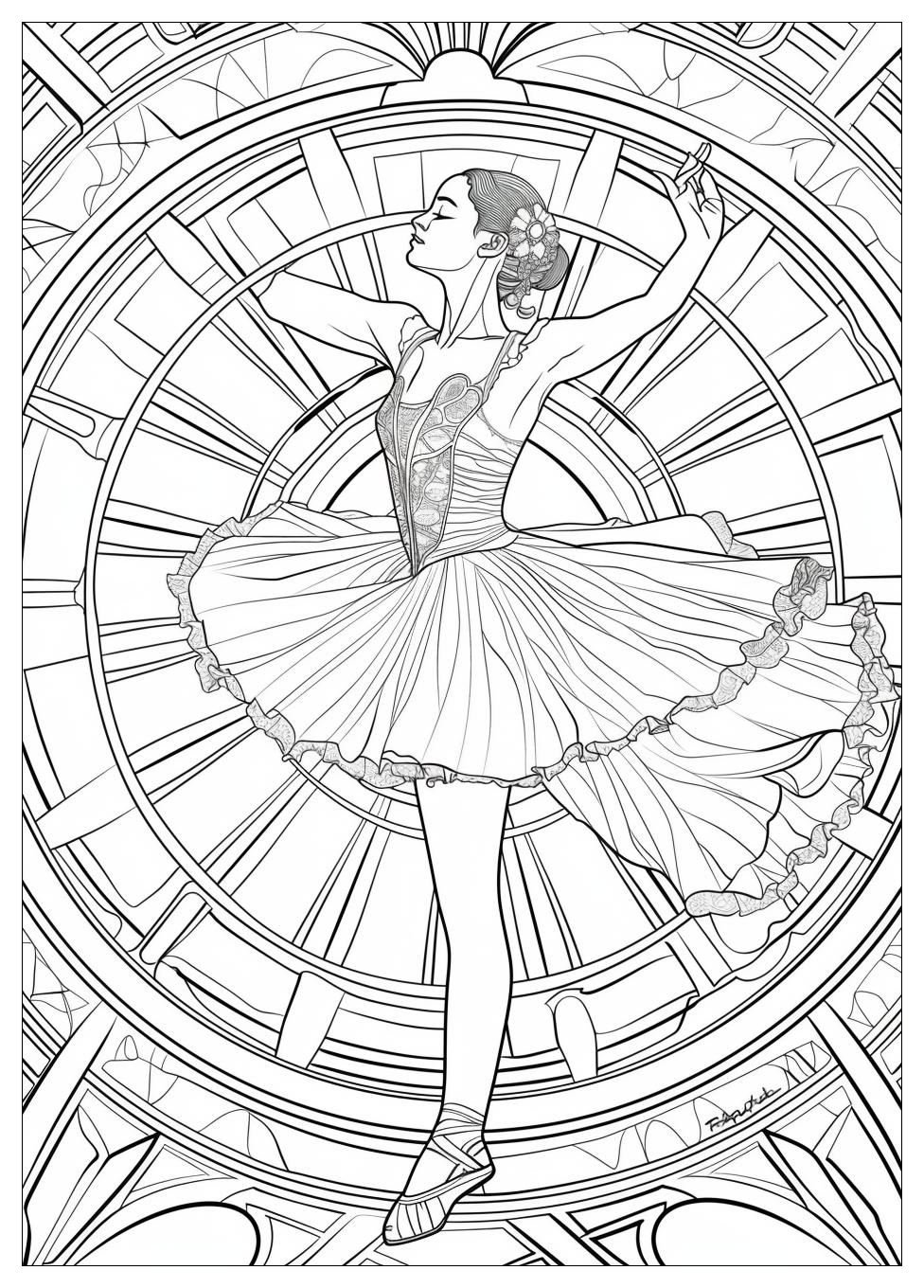 Ballet Dancer Coloring Pages-4