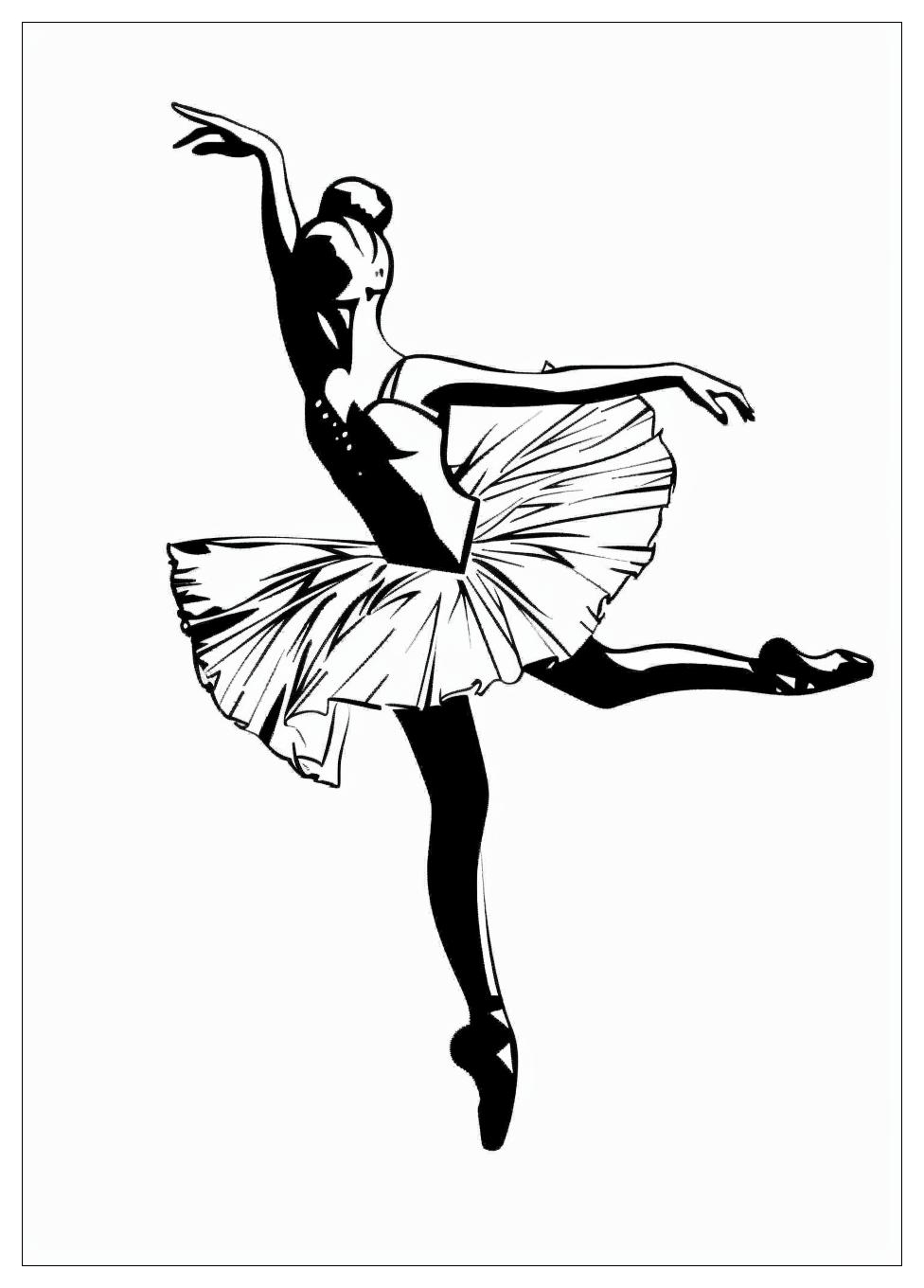 Ballet Dancer Coloring Pages-5