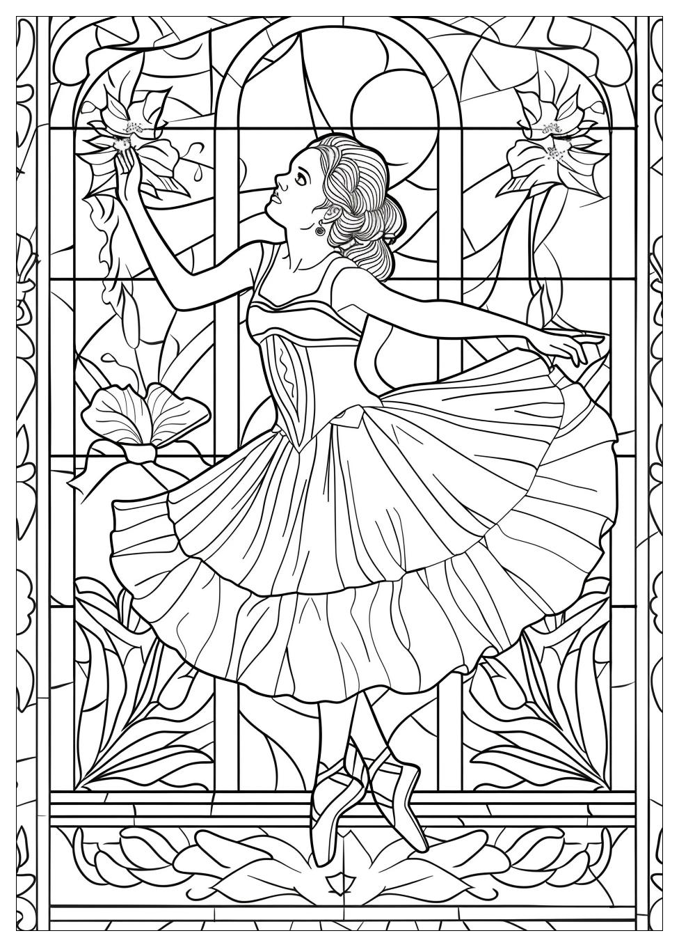 Ballet Dancer Coloring Pages-6