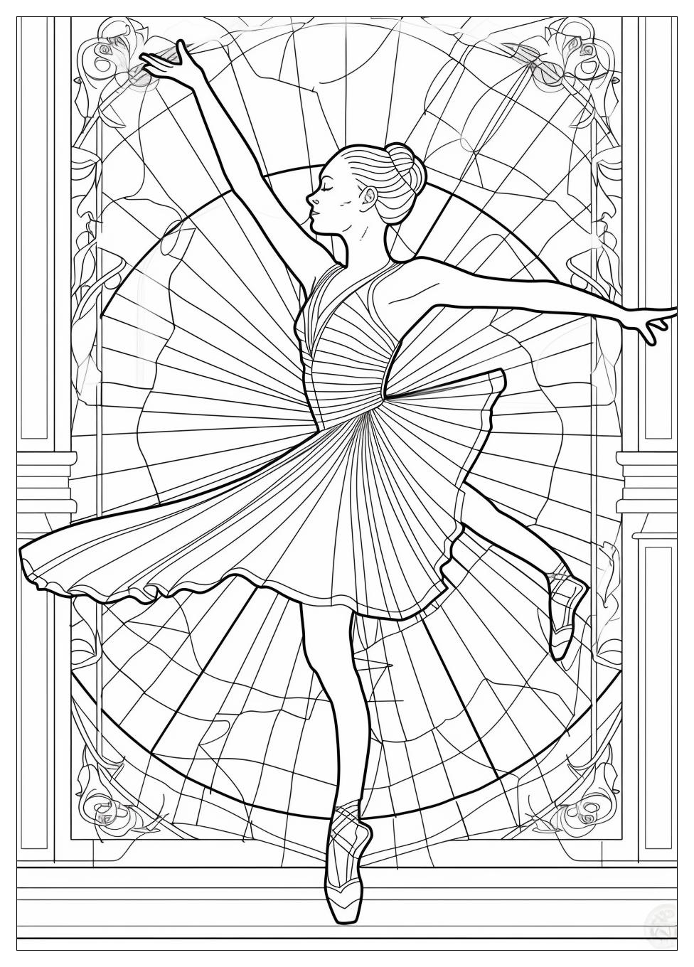 Ballet Dancer Coloring Pages-8