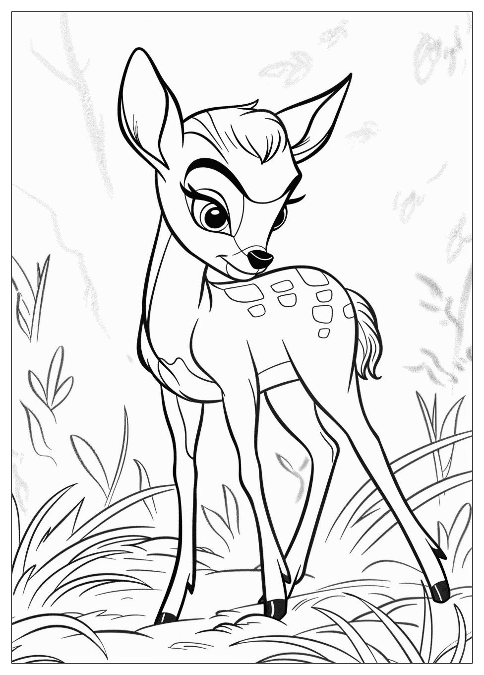 Bambi Coloring Pages-1