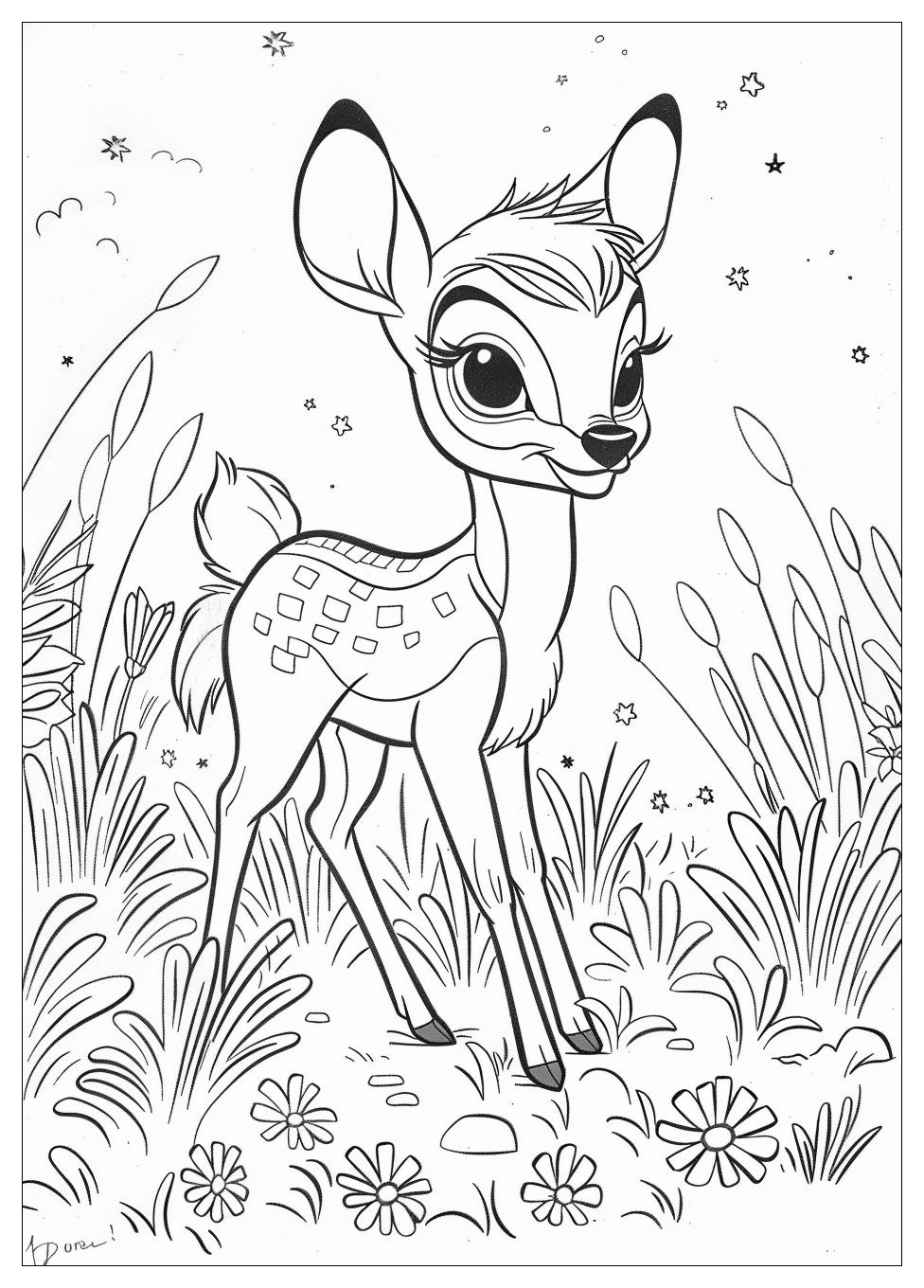 Bambi Coloring Pages-10