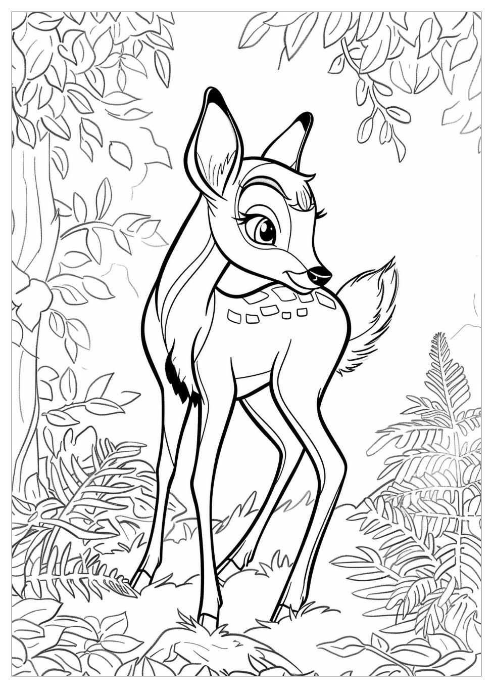 Bambi Coloring Pages-11