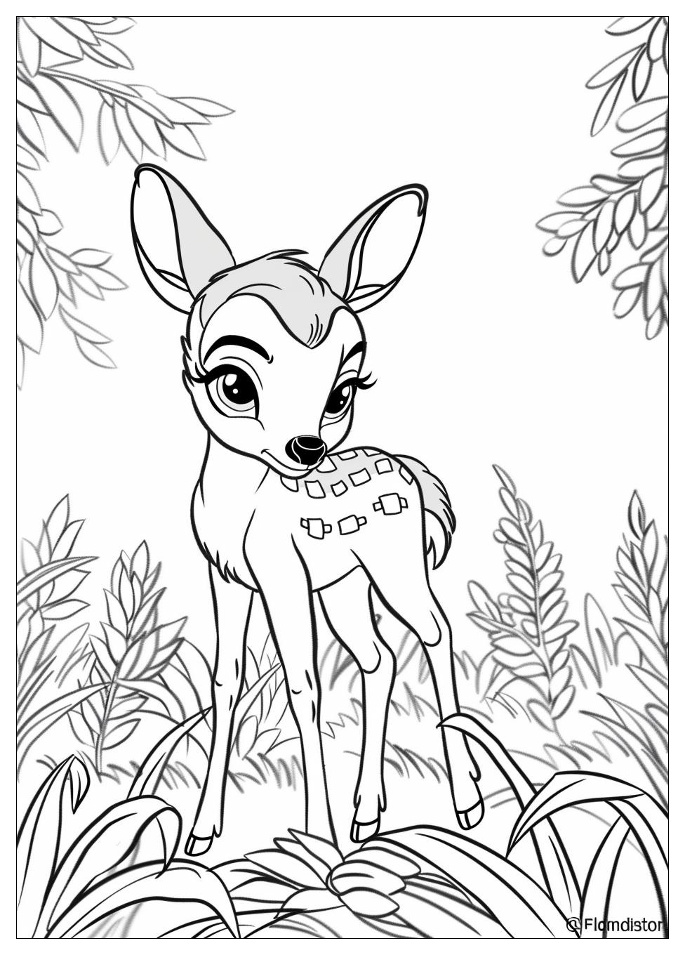 Bambi Coloring Pages-15