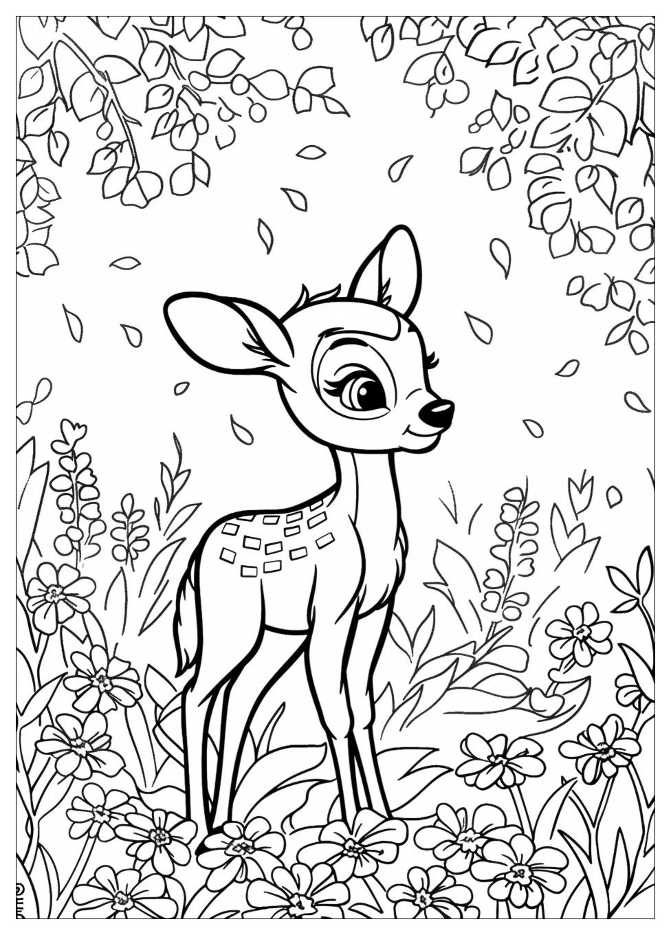 Bambi Coloring Pages-19