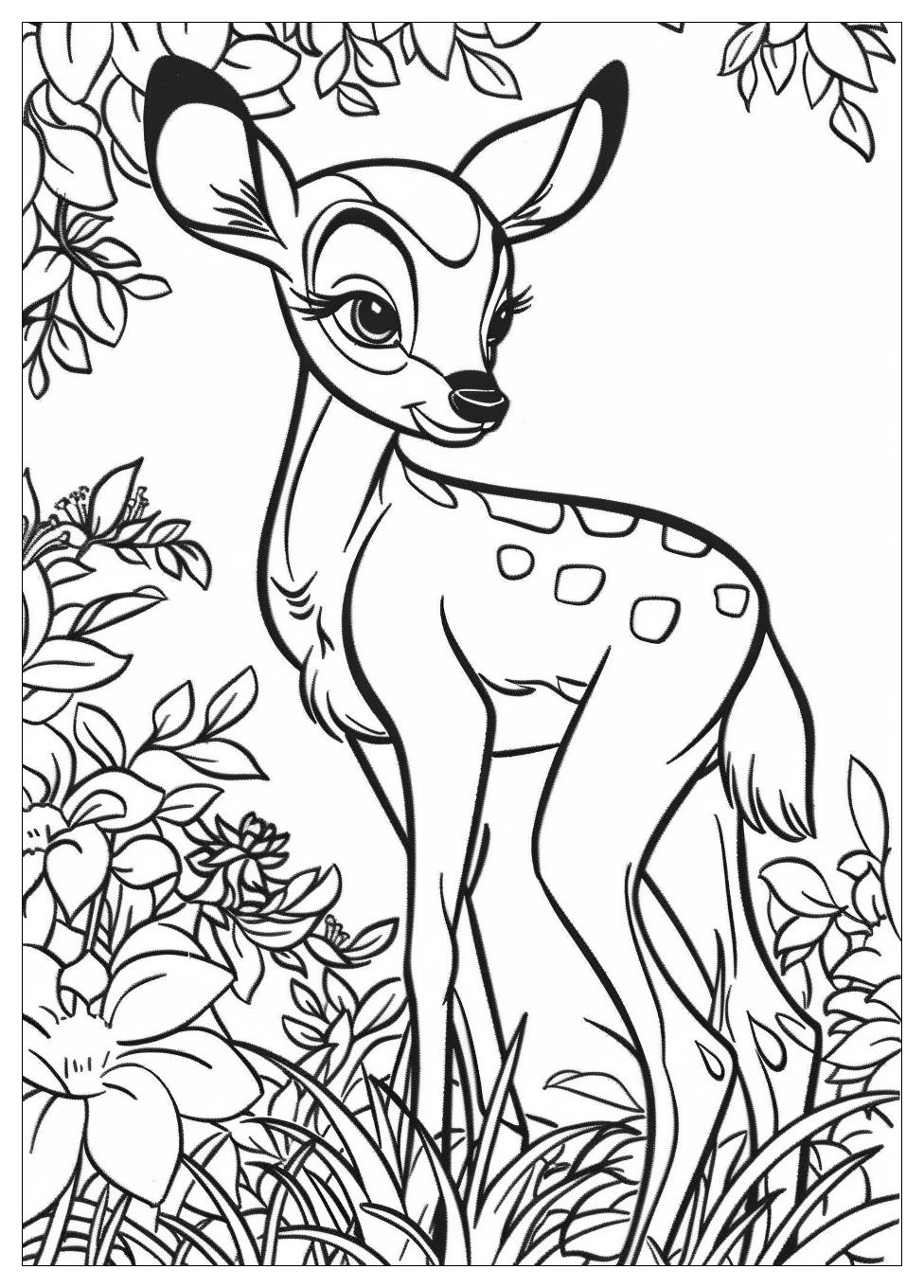 Bambi Coloring Pages-5