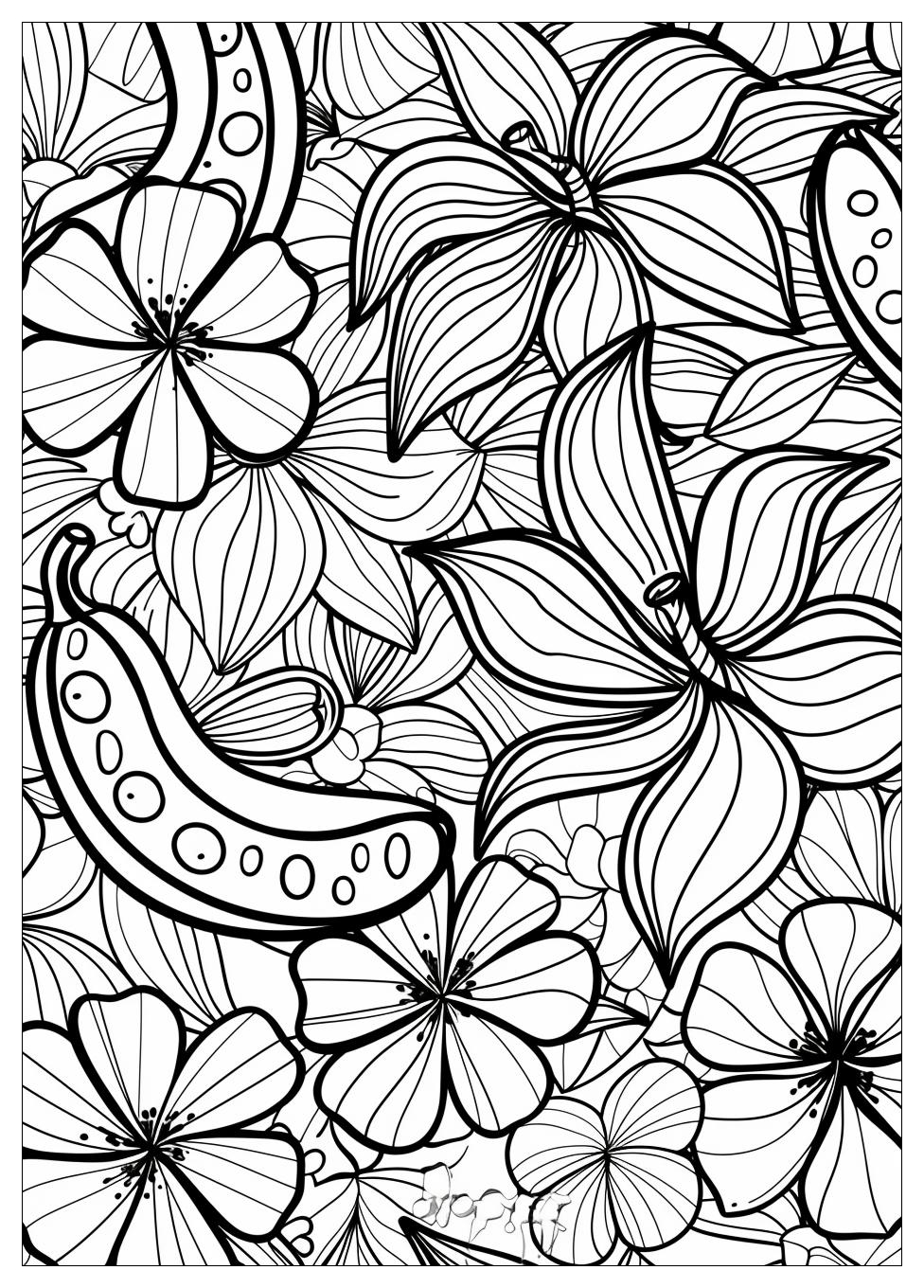 Banana Coloring Pages-7