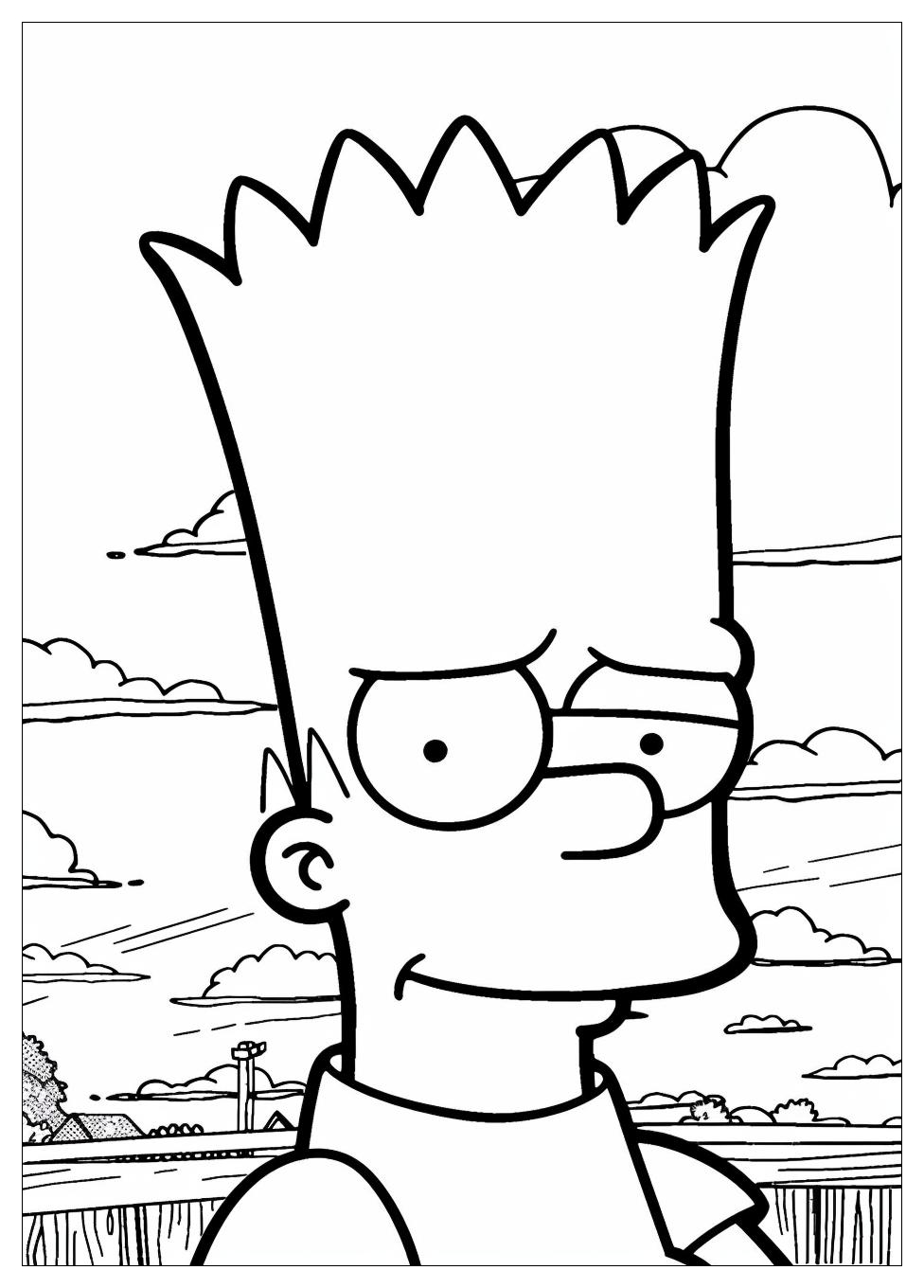 Bart Simpson Coloring Pages-10