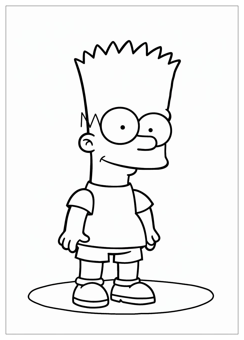 Bart Simpson Coloring Pages-11