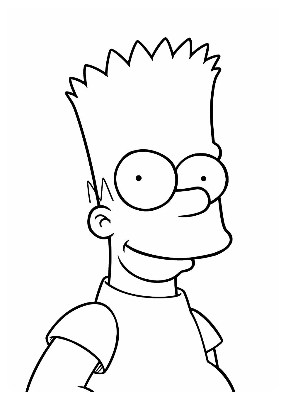 Bart Simpson Coloring Pages-12