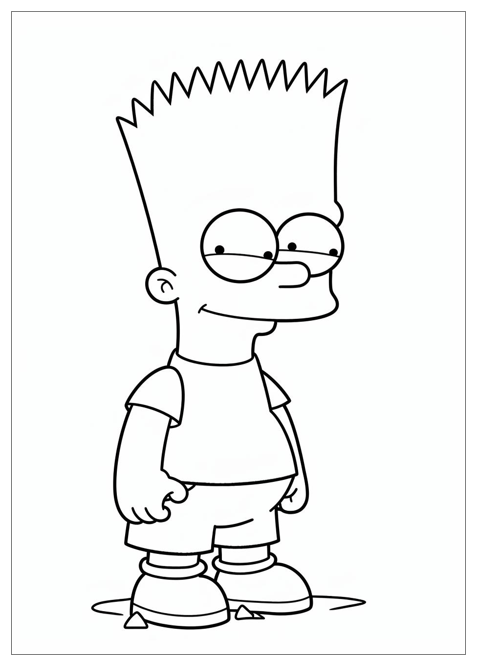 Bart Simpson Coloring Pages-13