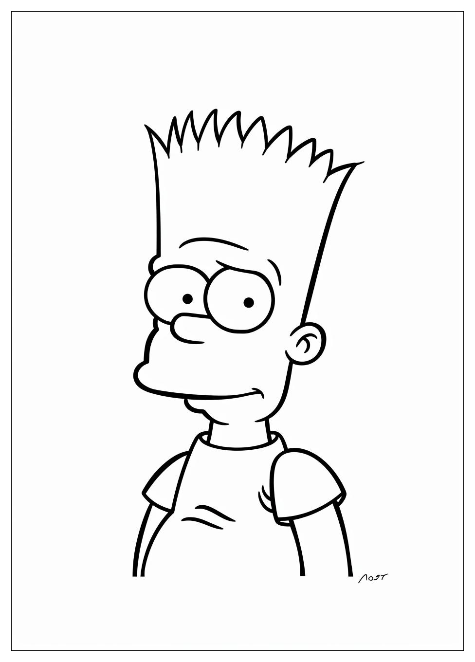 Bart Simpson Coloring Pages-14