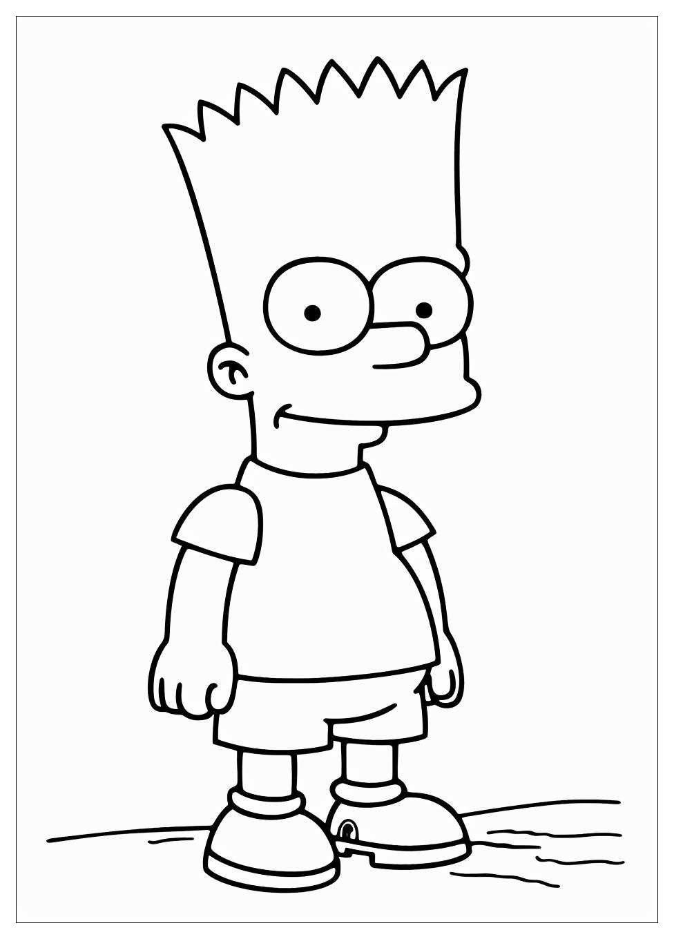 Bart Simpson Coloring Pages-15