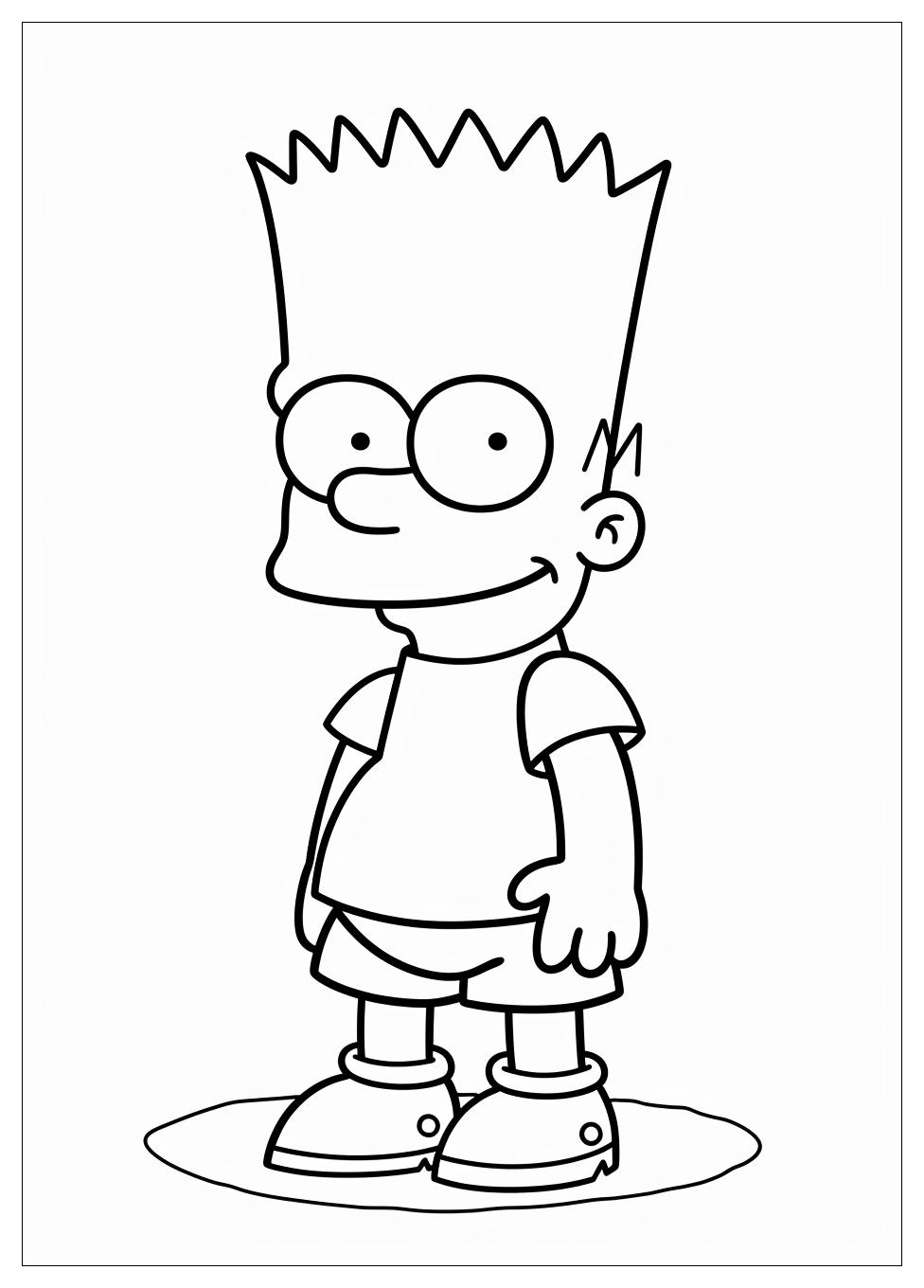 Bart Simpson Coloring Pages-16