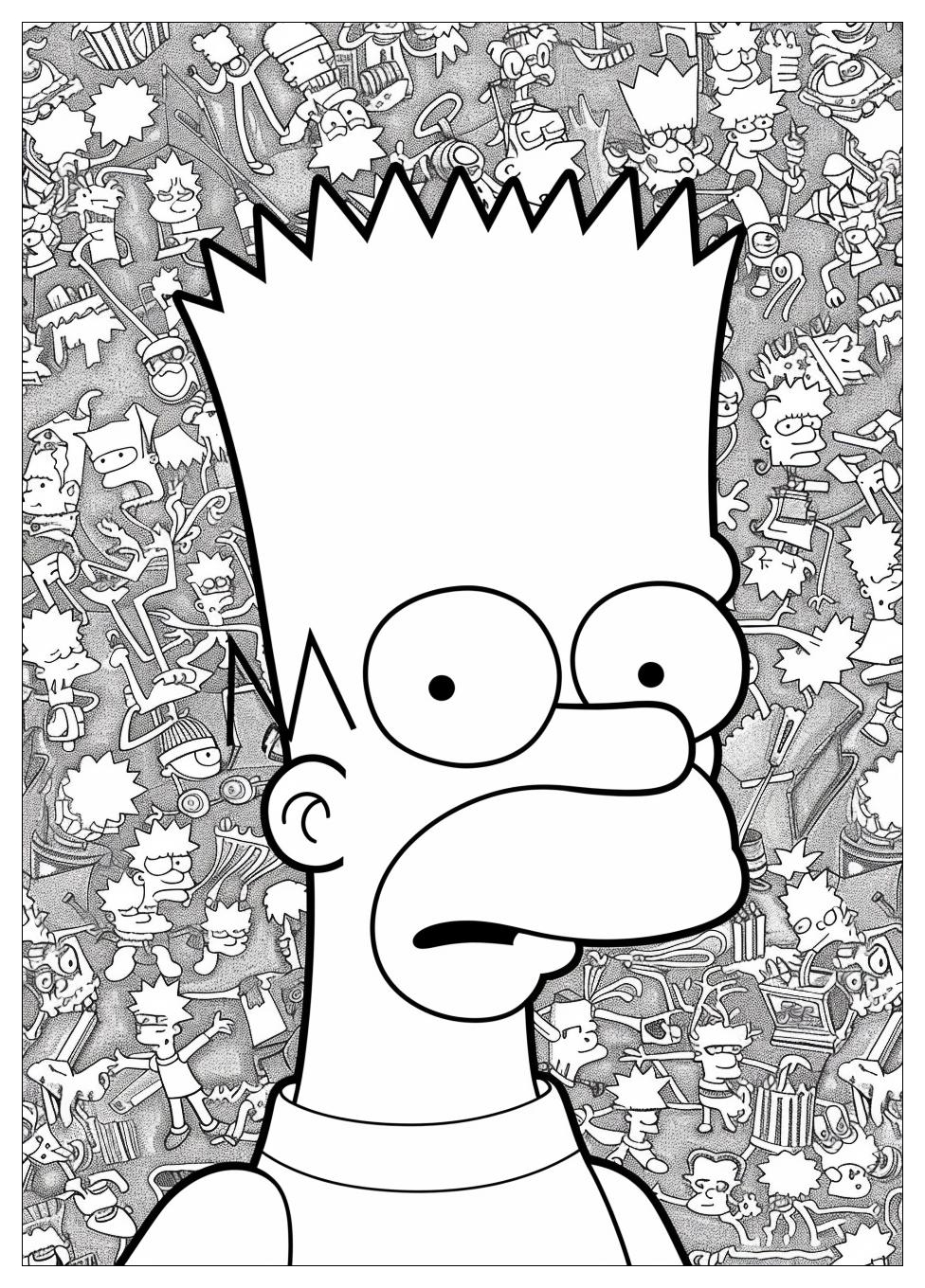 Bart Simpson Coloring Pages-17