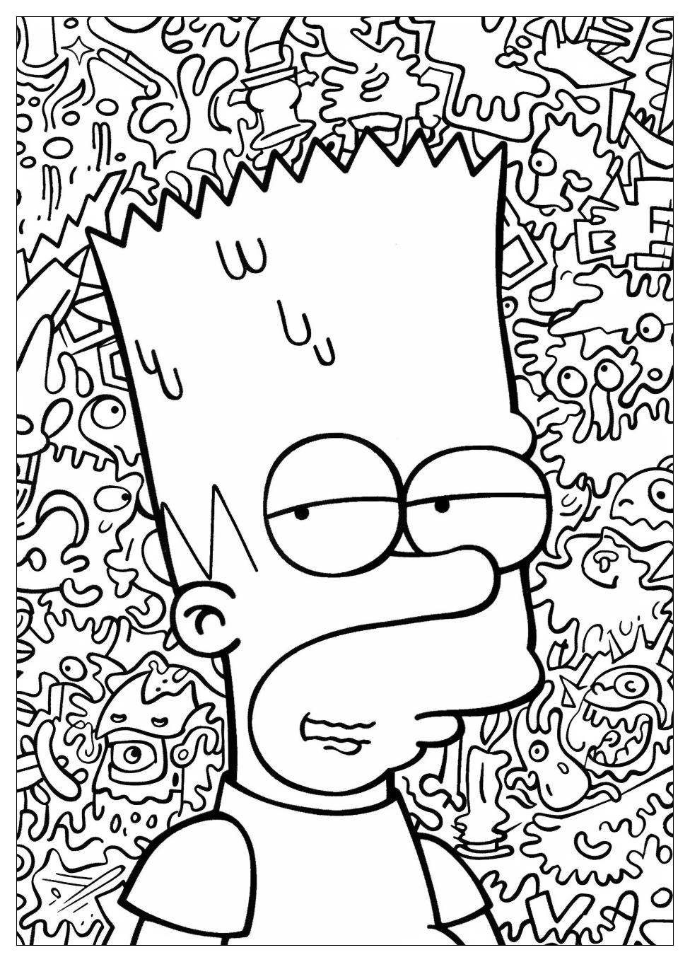 Bart Simpson Coloring Pages-18