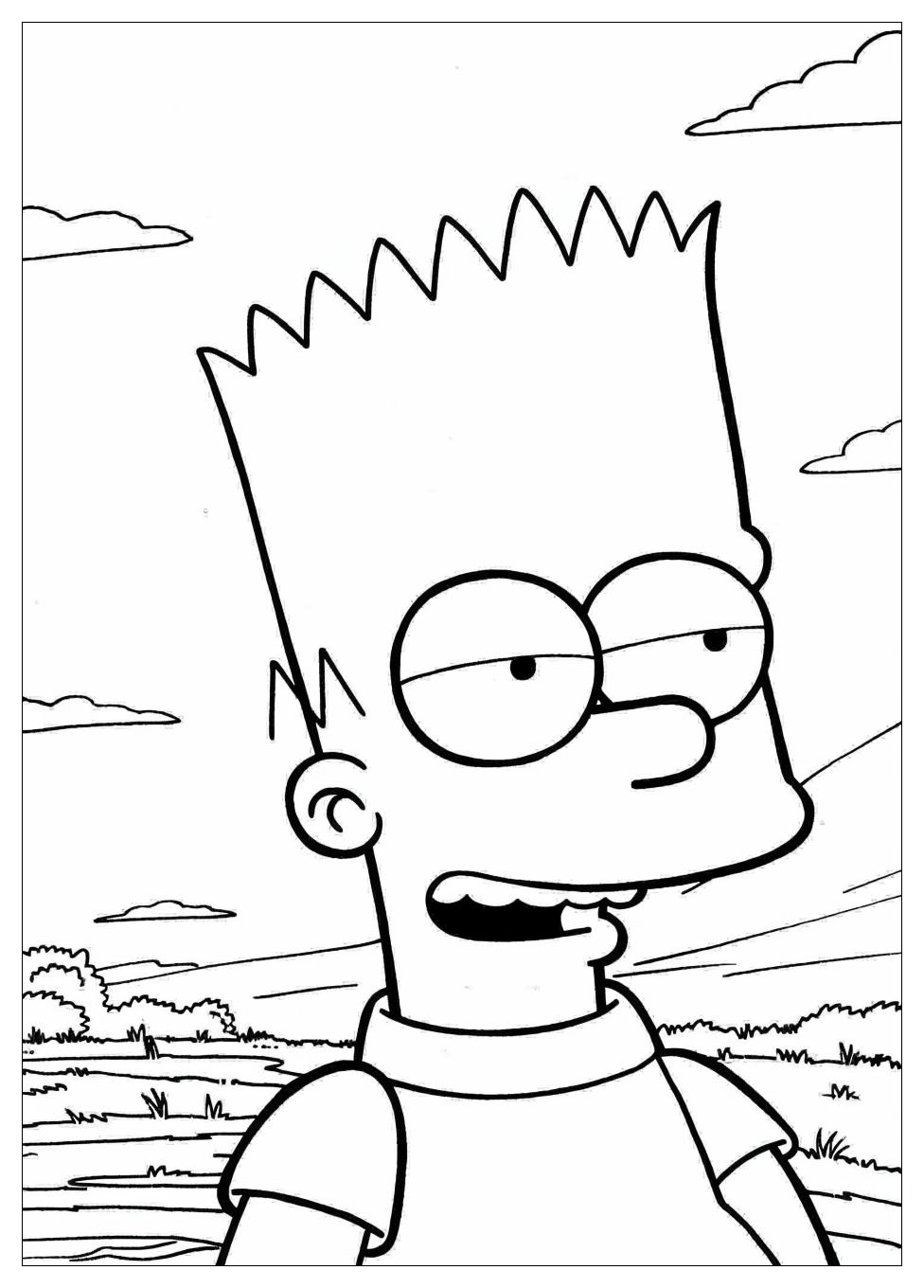 Bart Simpson Coloring Pages-3