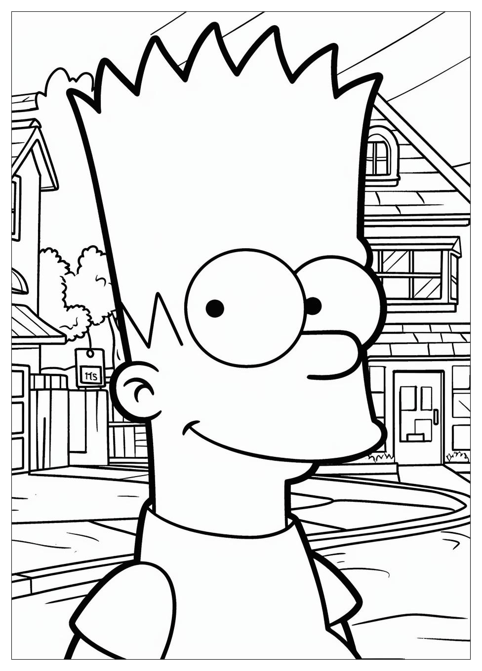 Bart Simpson Coloring Pages-5