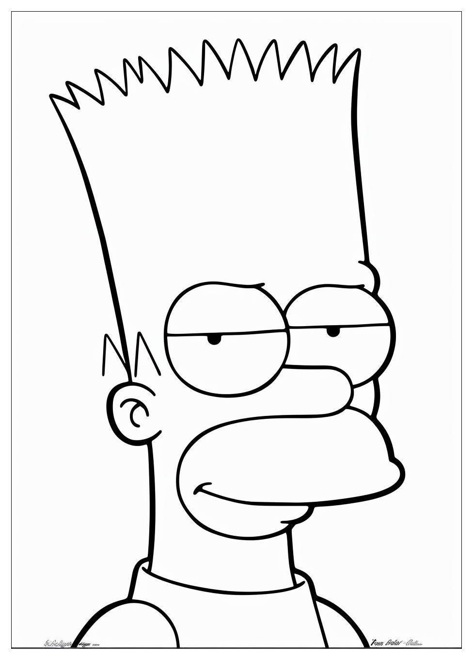 Bart Simpson Coloring Pages-6