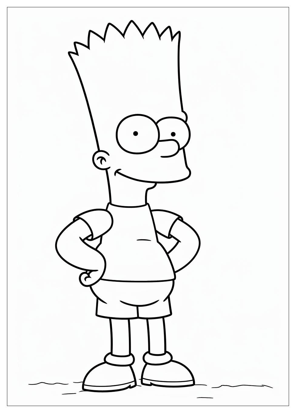 Bart Simpson Coloring Pages-9