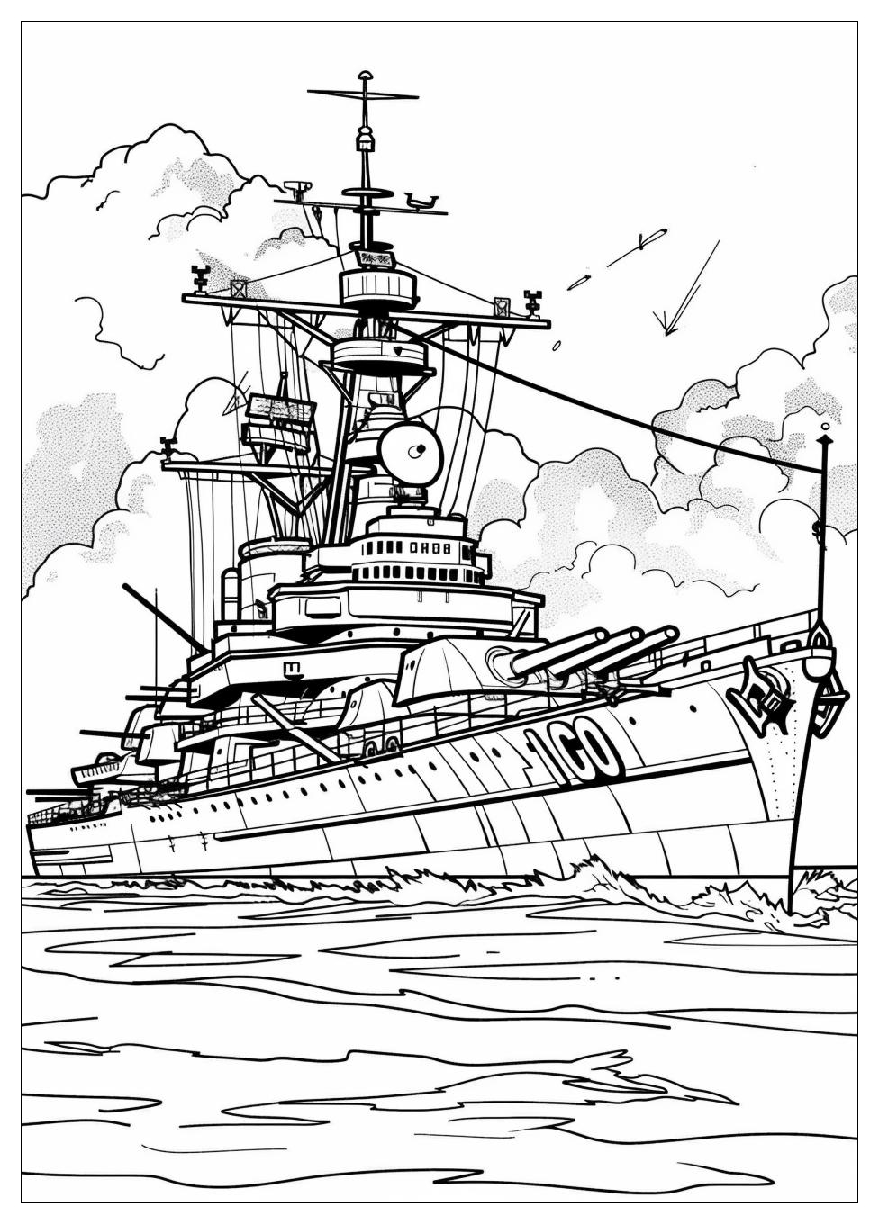 Battleship Coloring Pages-1