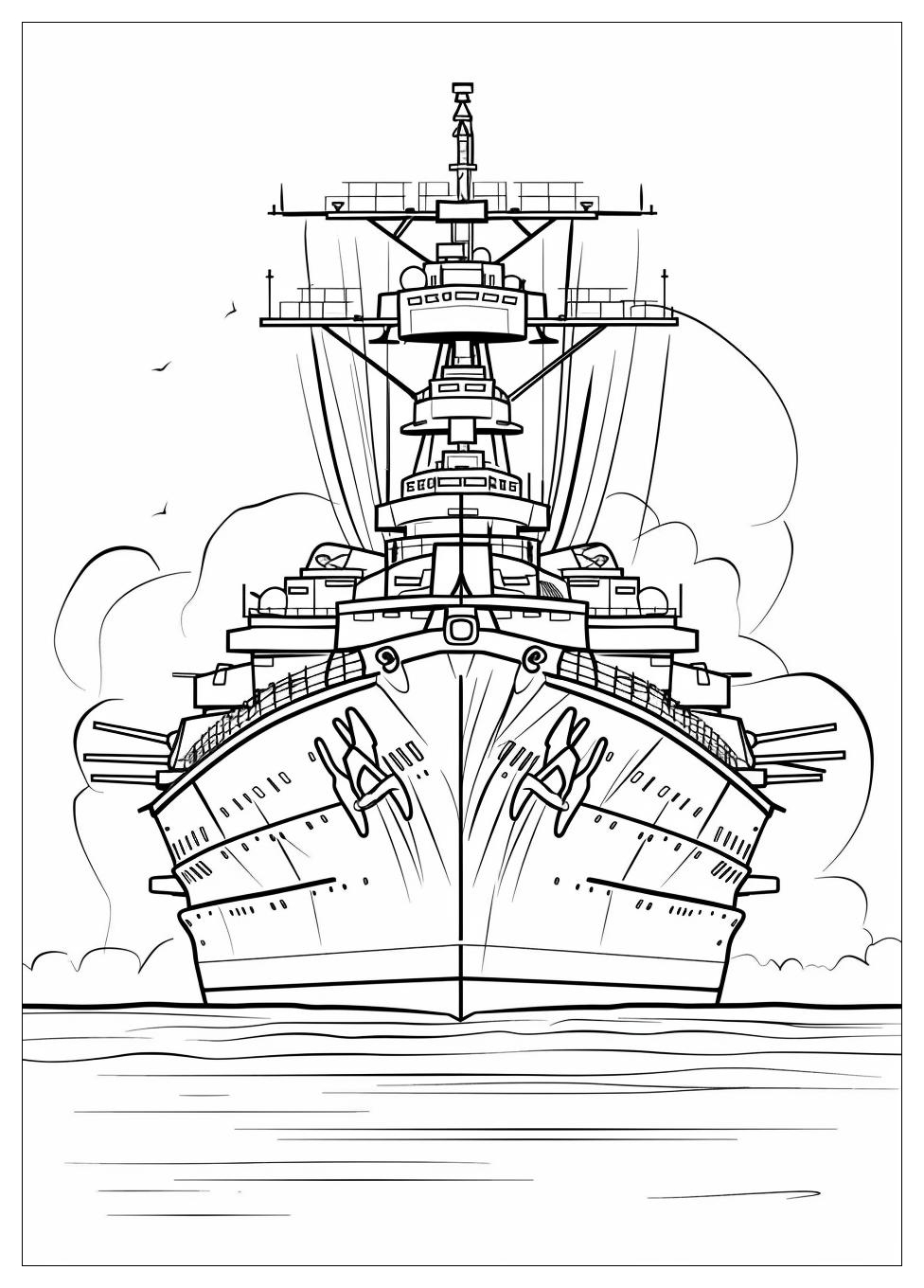 Battleship Coloring Pages-12