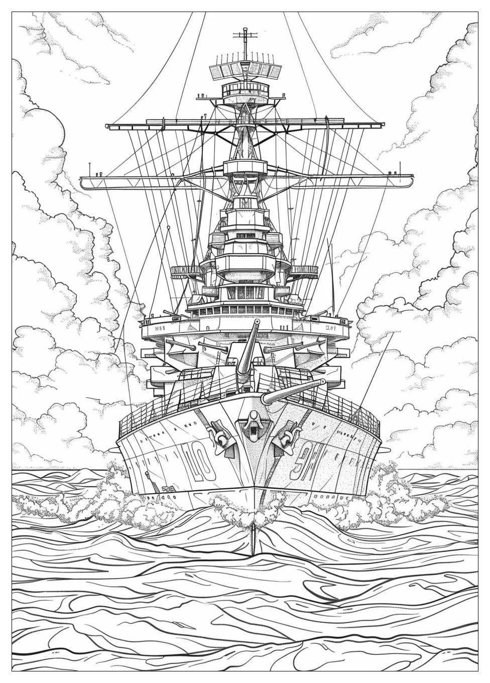 Battleship Coloring Pages-15