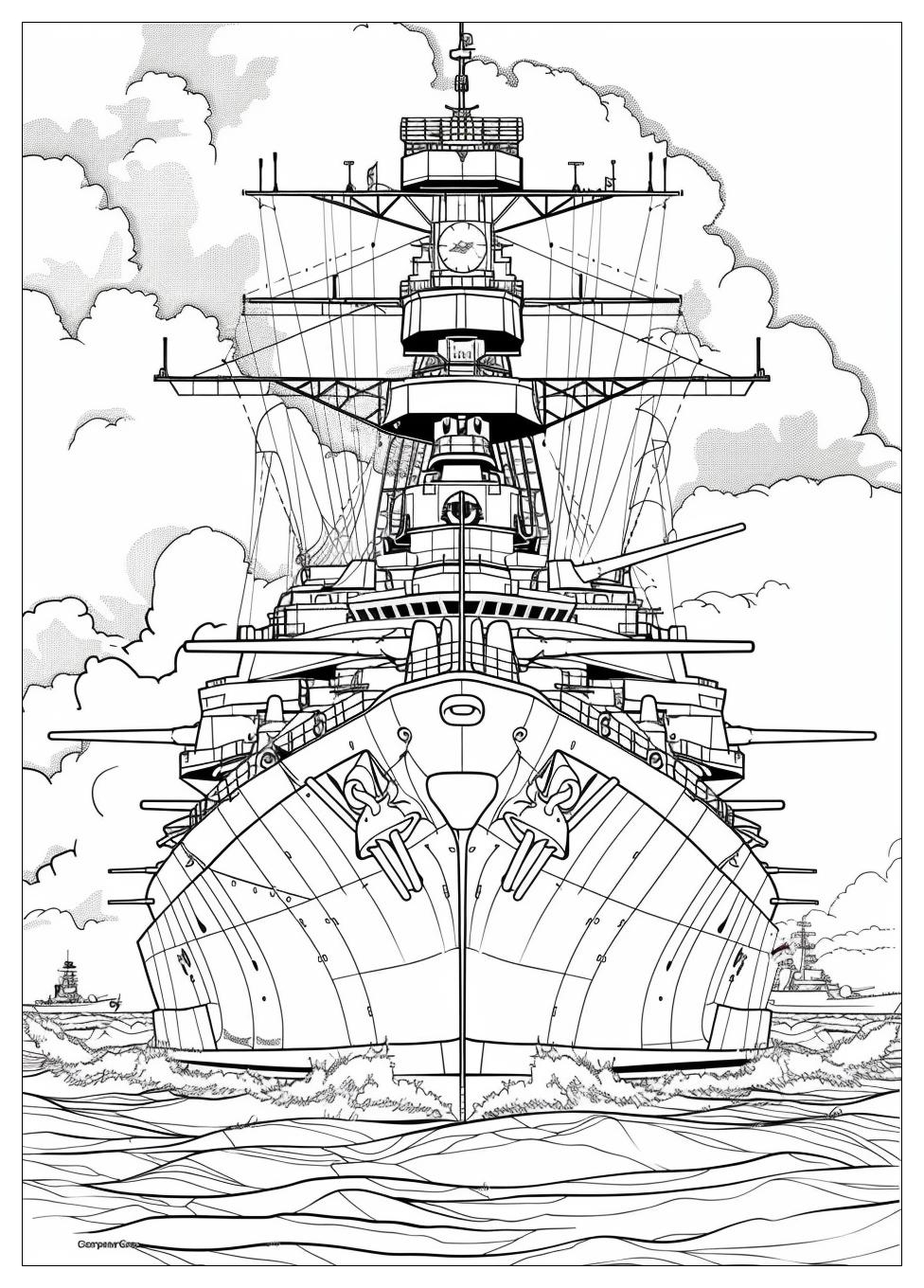 Battleship Coloring Pages-18