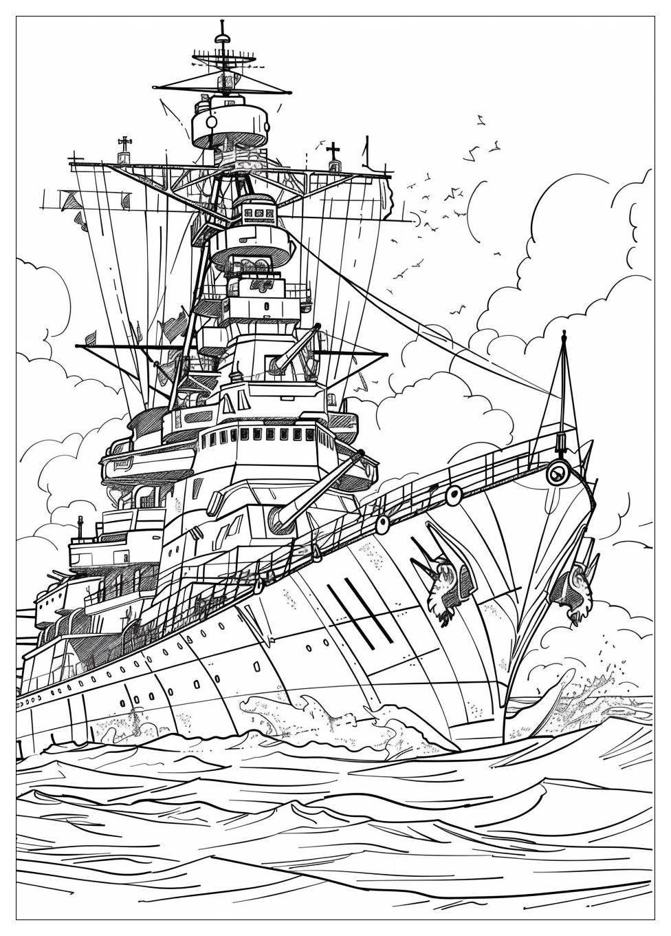 Battleship Coloring Pages-20