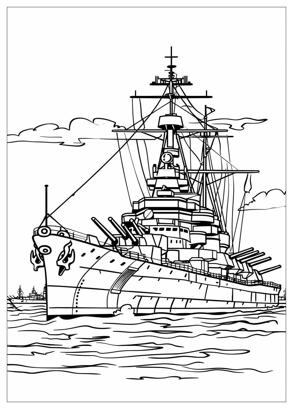 Battleship Coloring Pages-4