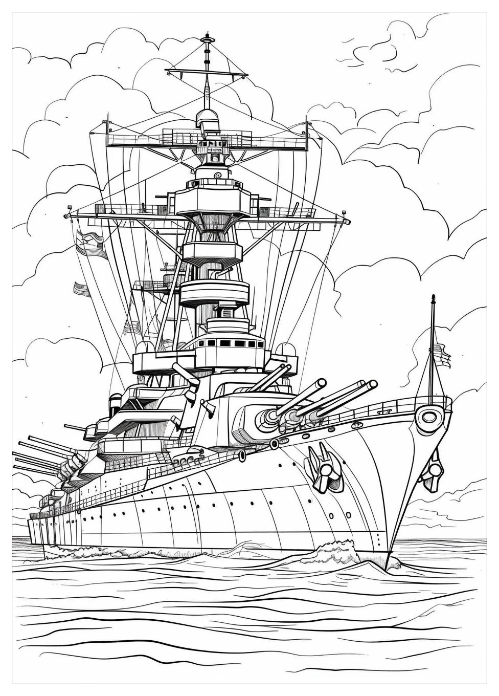 Battleship Coloring Pages-6