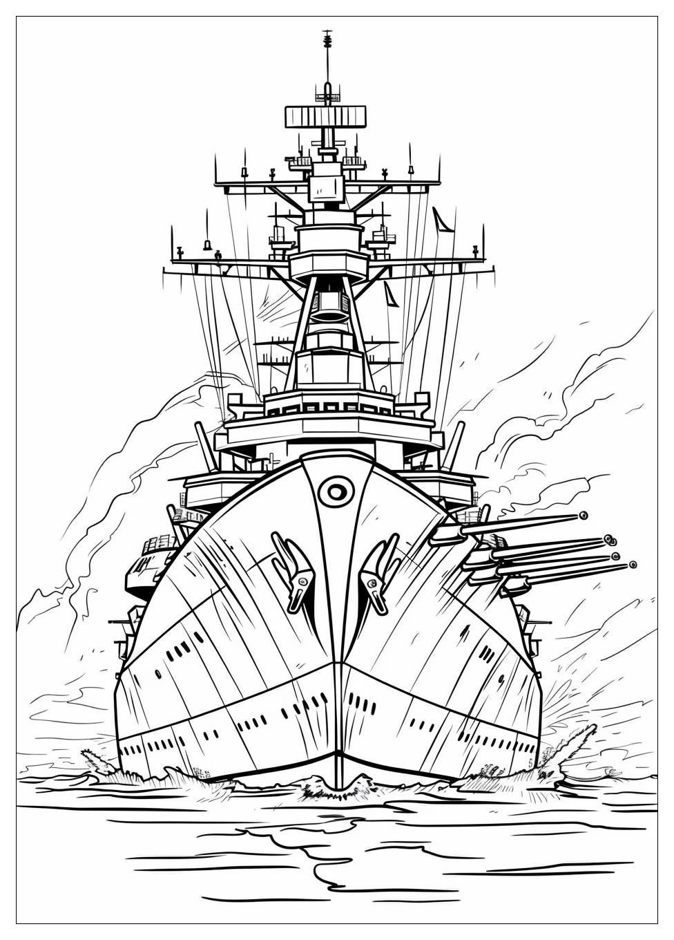 Battleship Coloring Pages-9