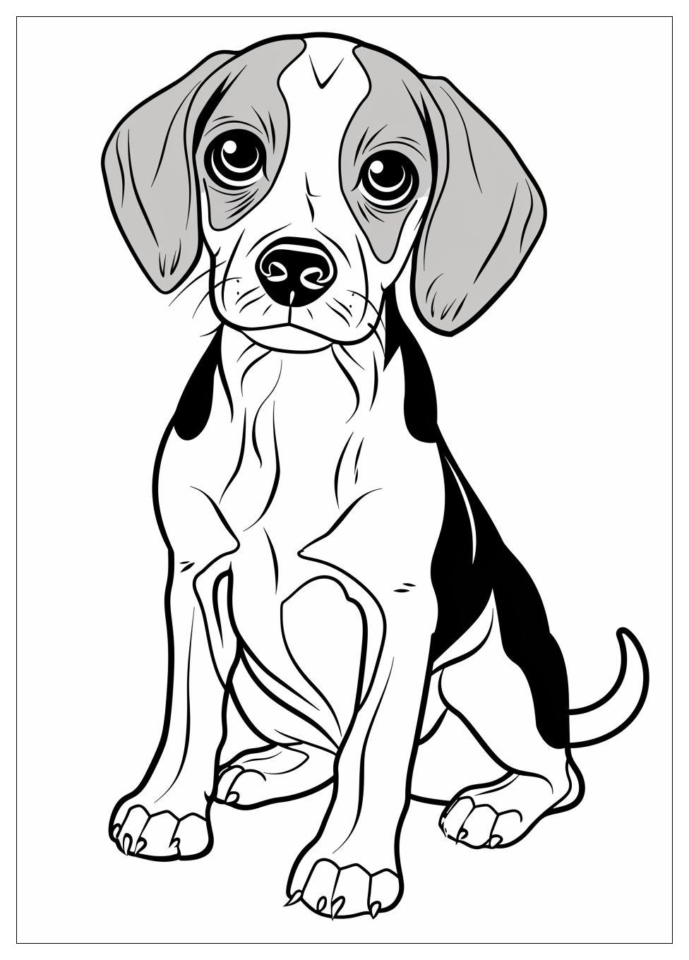 Beagle Coloring Pages-12