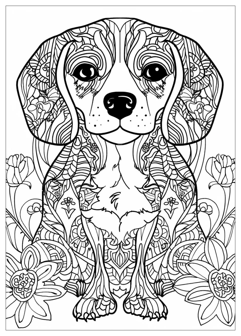 Beagle Coloring Pages-18