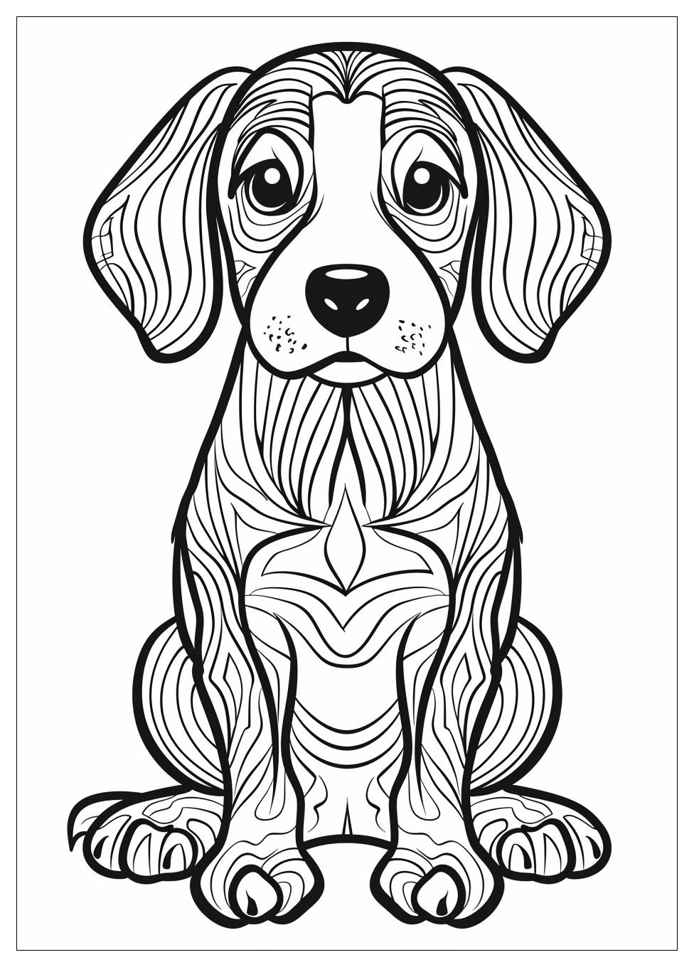 Beagle Coloring Pages-2