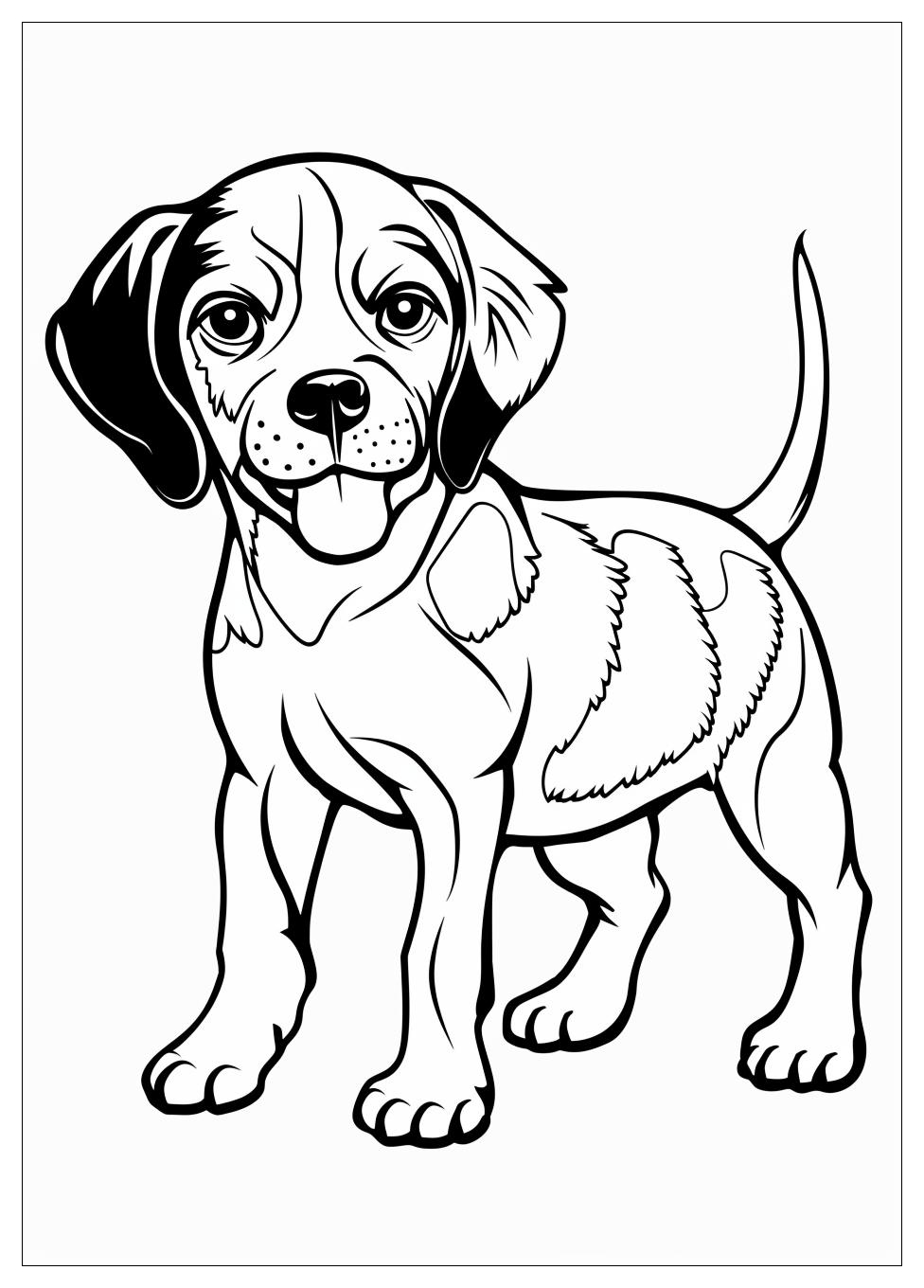 Beagle Coloring Pages-4