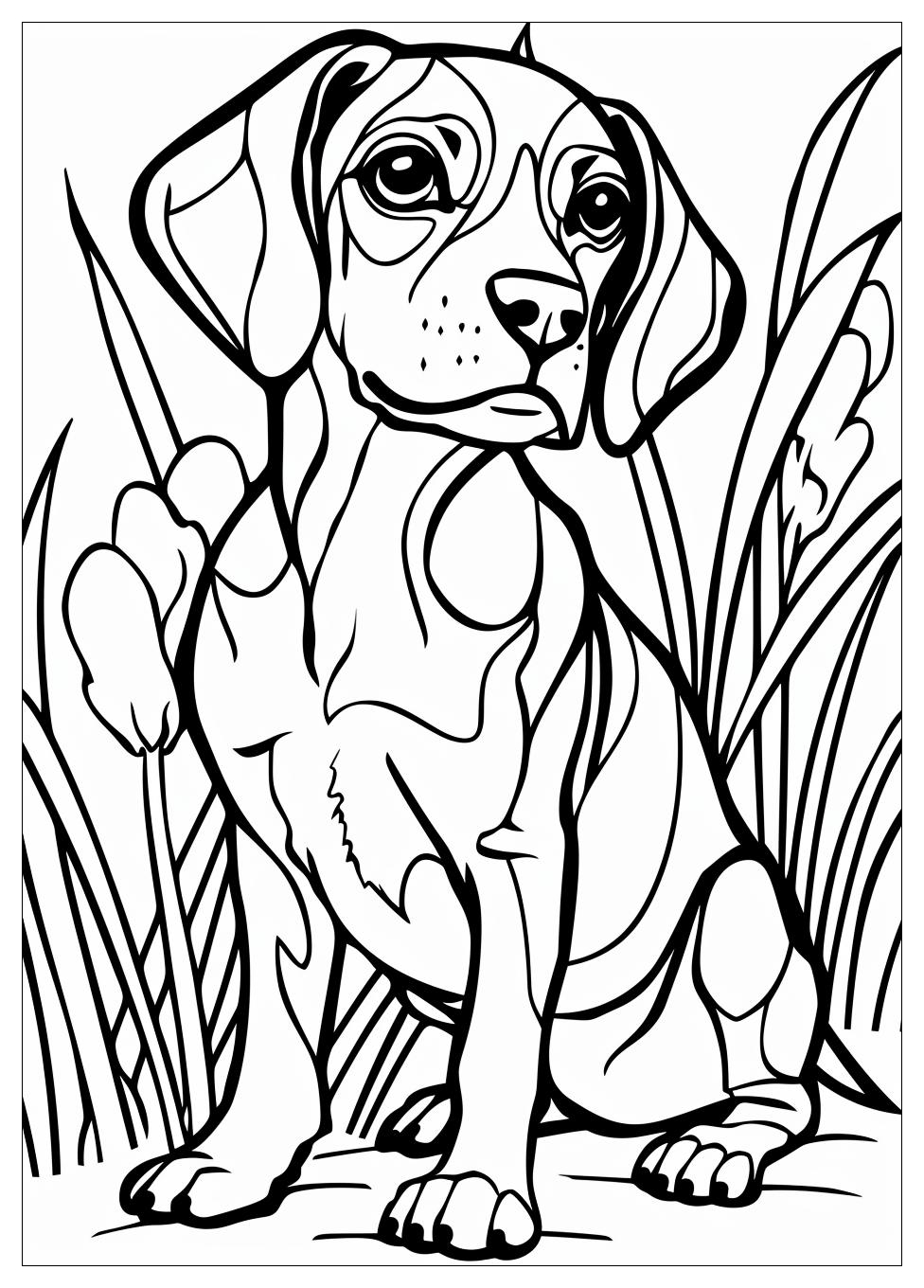 Beagle Coloring Pages-5