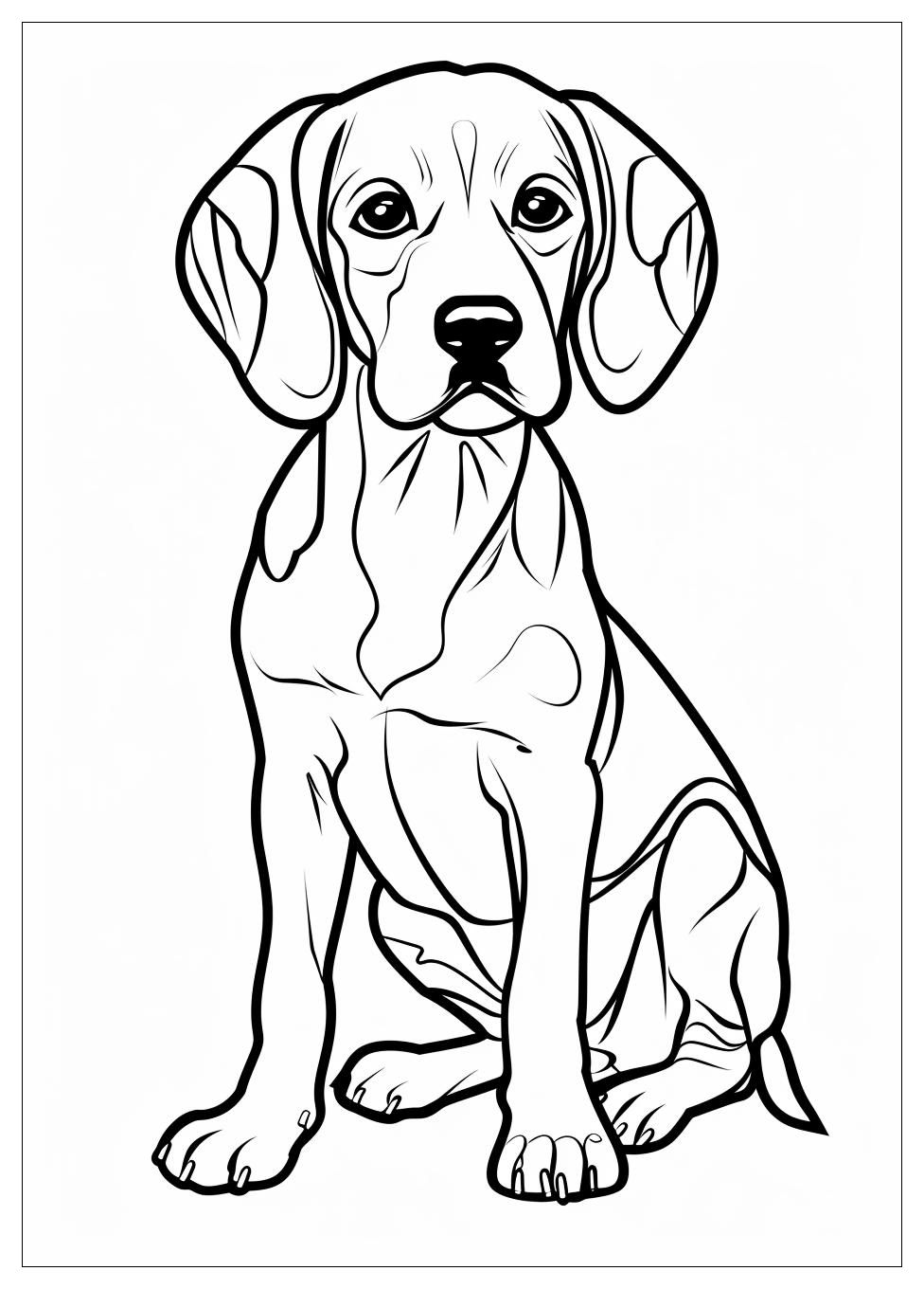 Beagle Coloring Pages-7