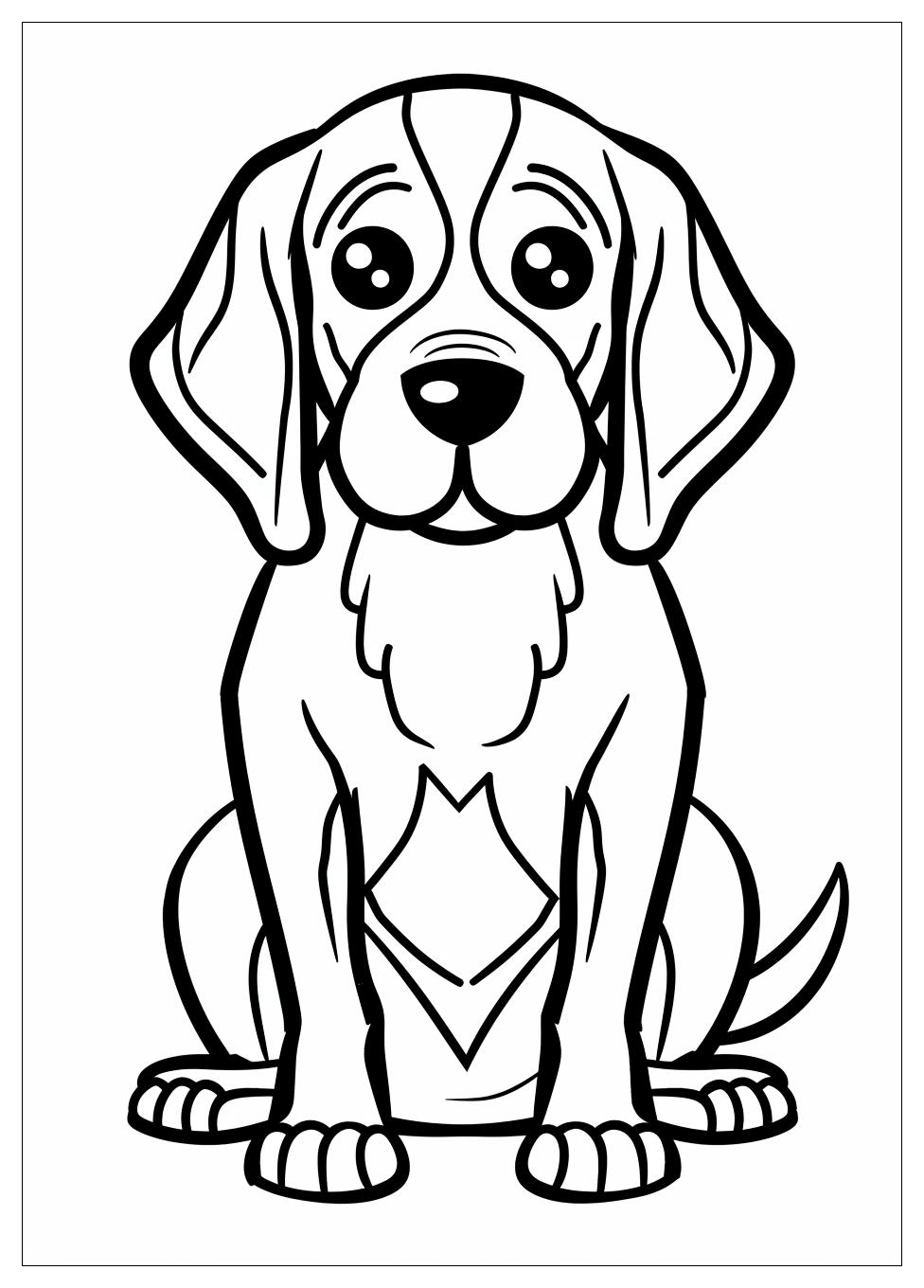 Beagle Coloring Pages-8