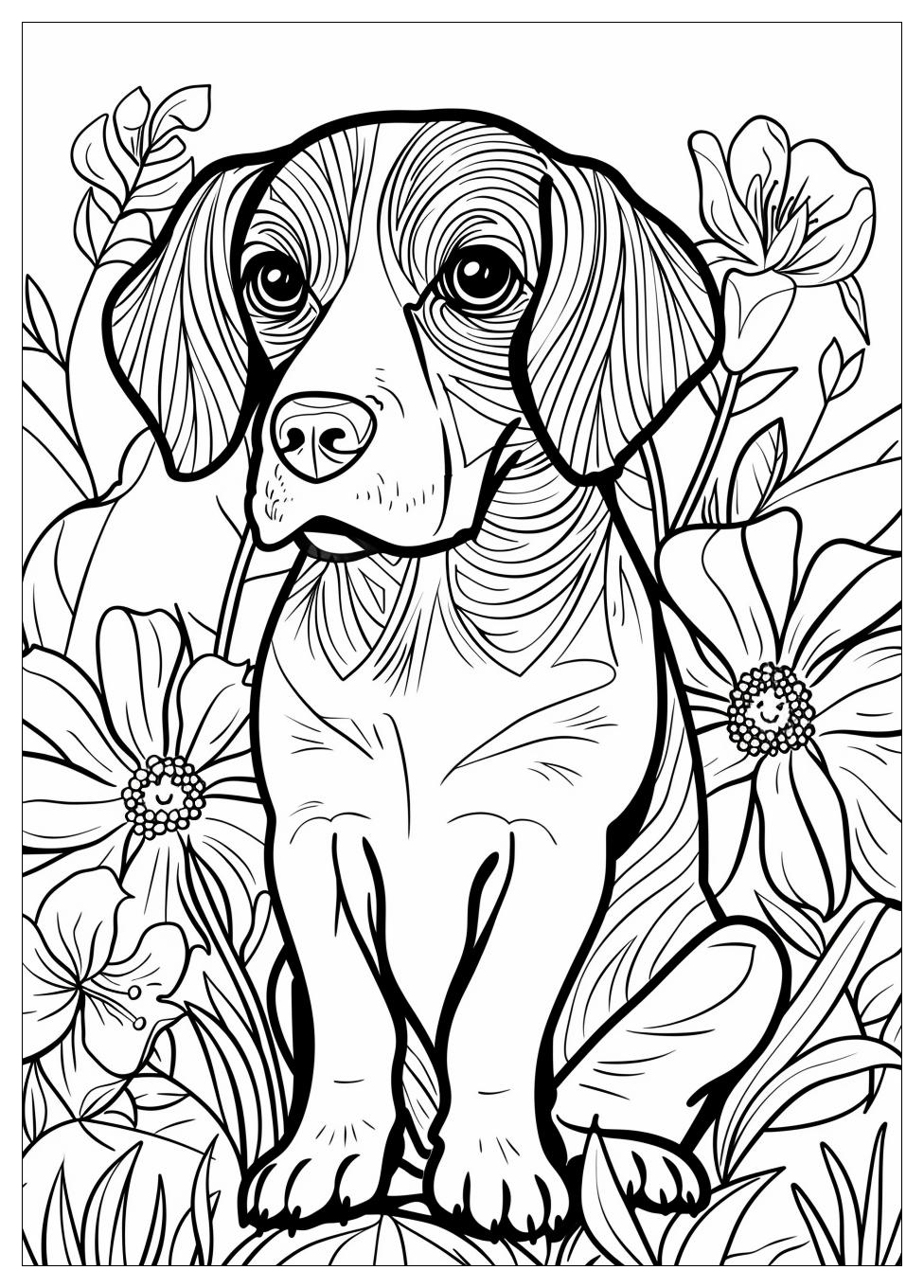 Beagle Coloring Pages-9