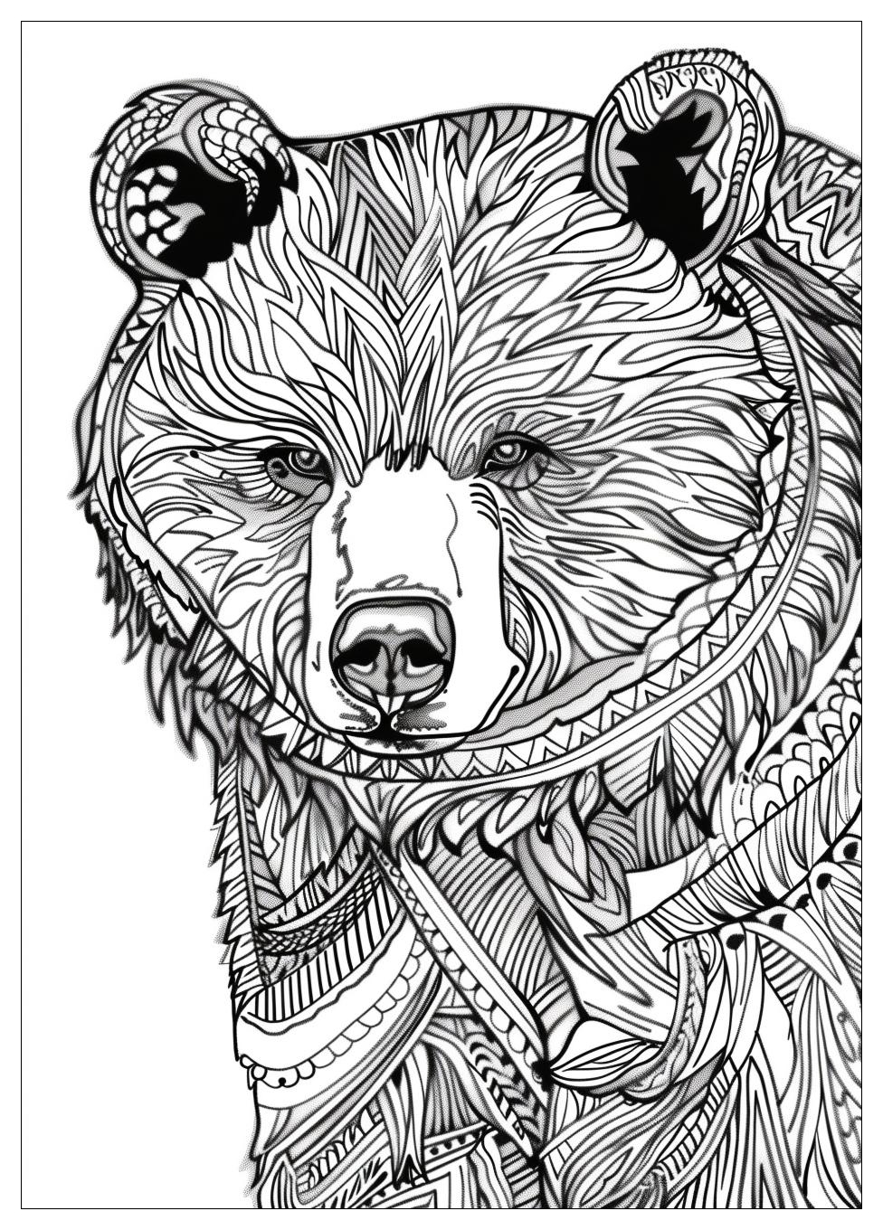 Bear Coloring Pages-13